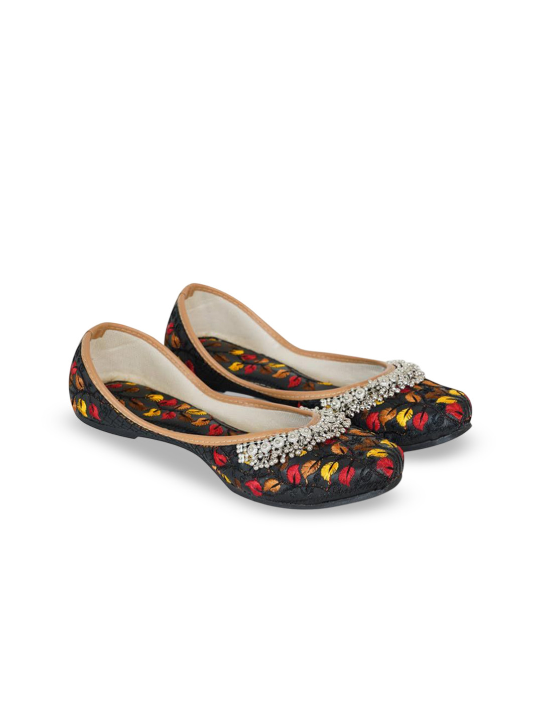 DFR Women Embroidered With Payal Ethnic Embellished Mojaris