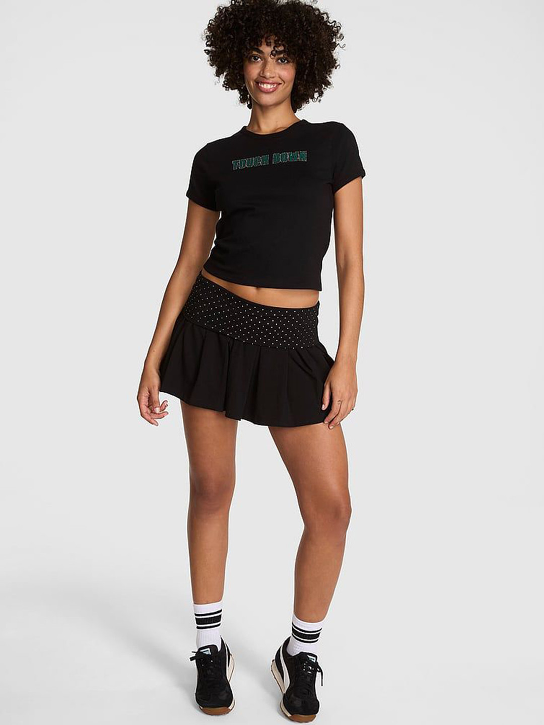 Victoria's Secret Women Foldover Pleated Skort