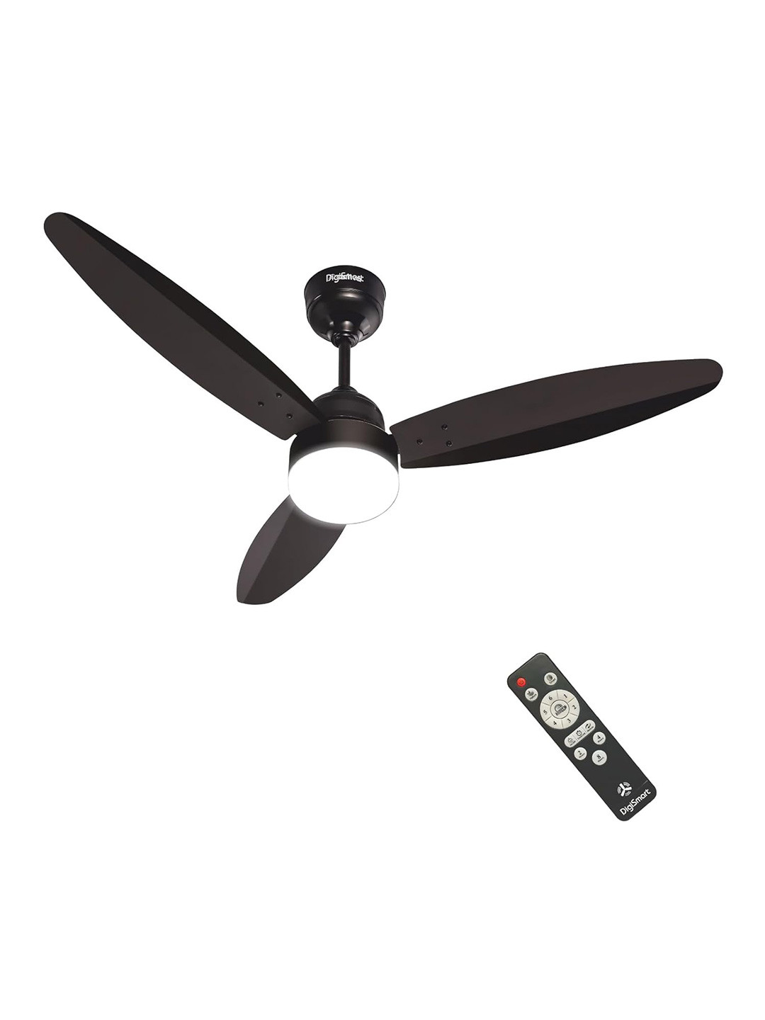 Myntra Elegant Homes X DigiSmart Brown Autum Remote Control With LED Light Ceiling Fan