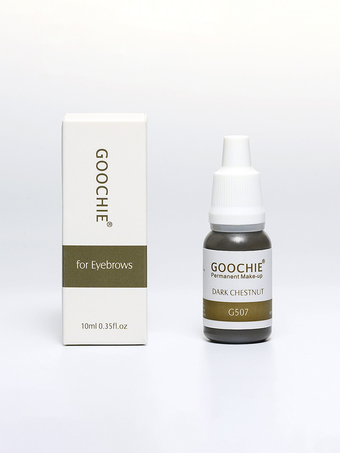 GOOCHIE Permanent Makeup Water-Based Eyebrow Pigment - 10 ml - Dark Chestnut G507