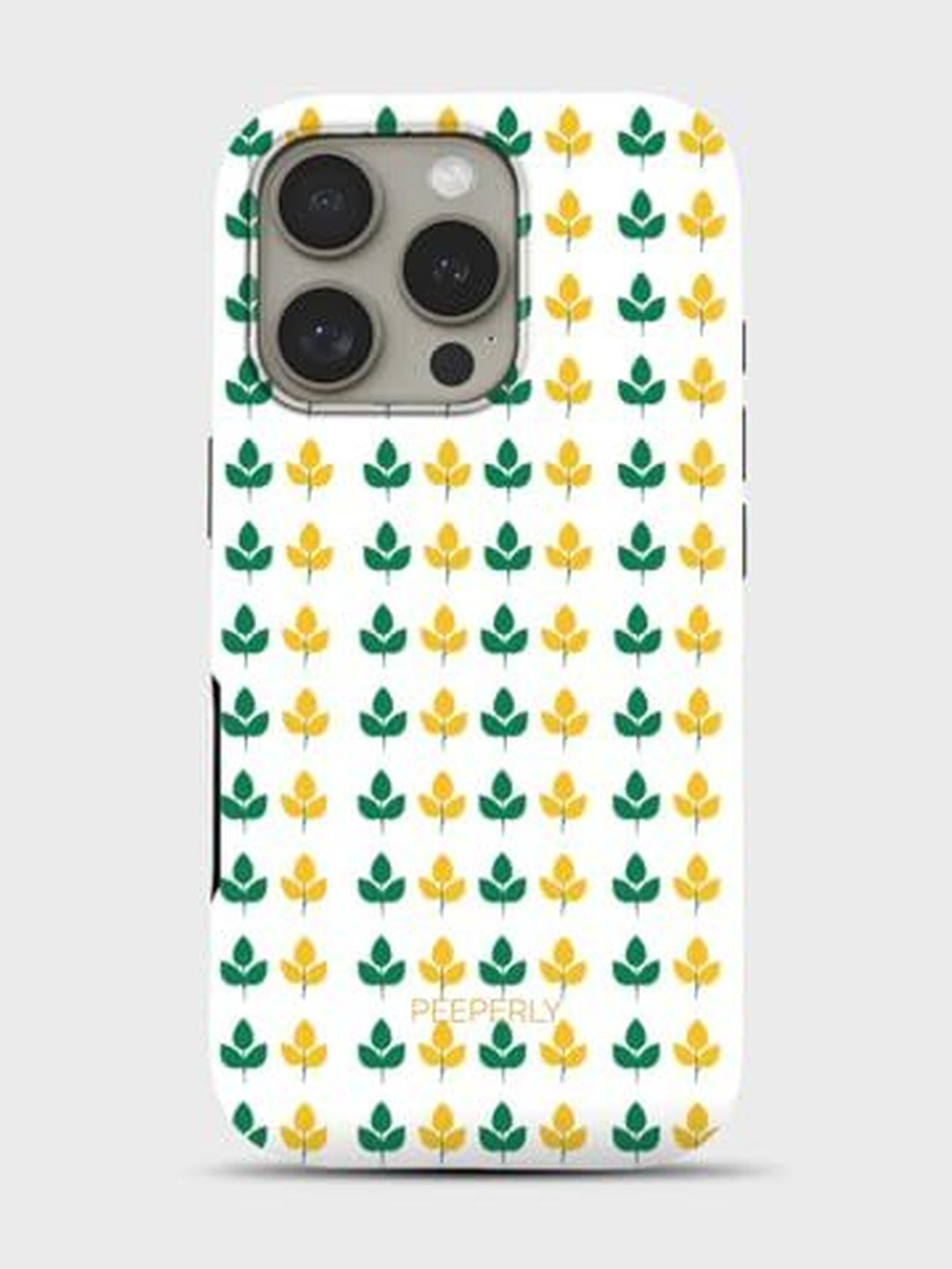 PEEPERLY Unisex iPhone 14 Pro Max Floral Max Leafique Crystal Impact Resistant Back Case