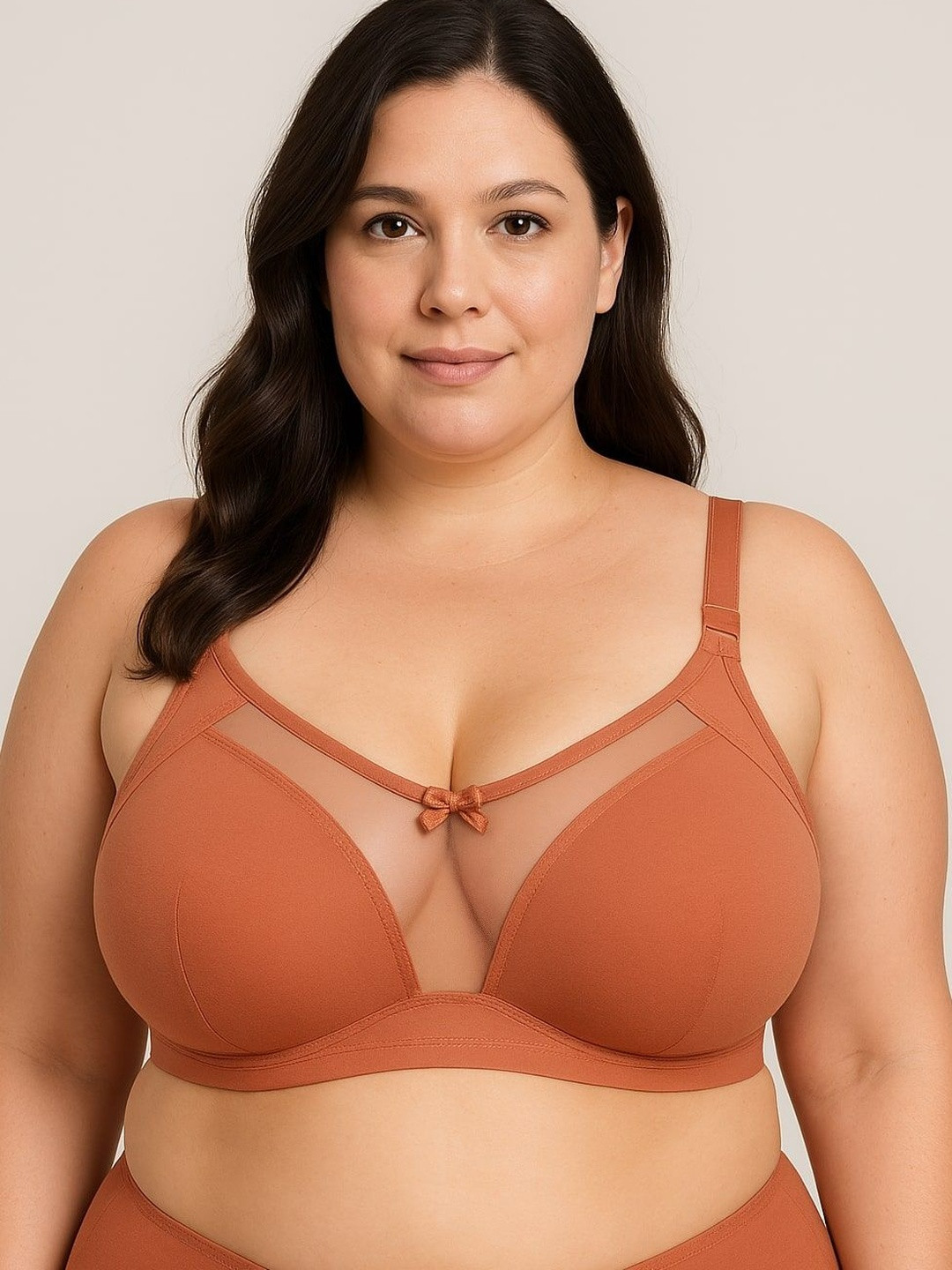 elina Women Cotton Lace Bra Non-Wired Full Coverage Bra