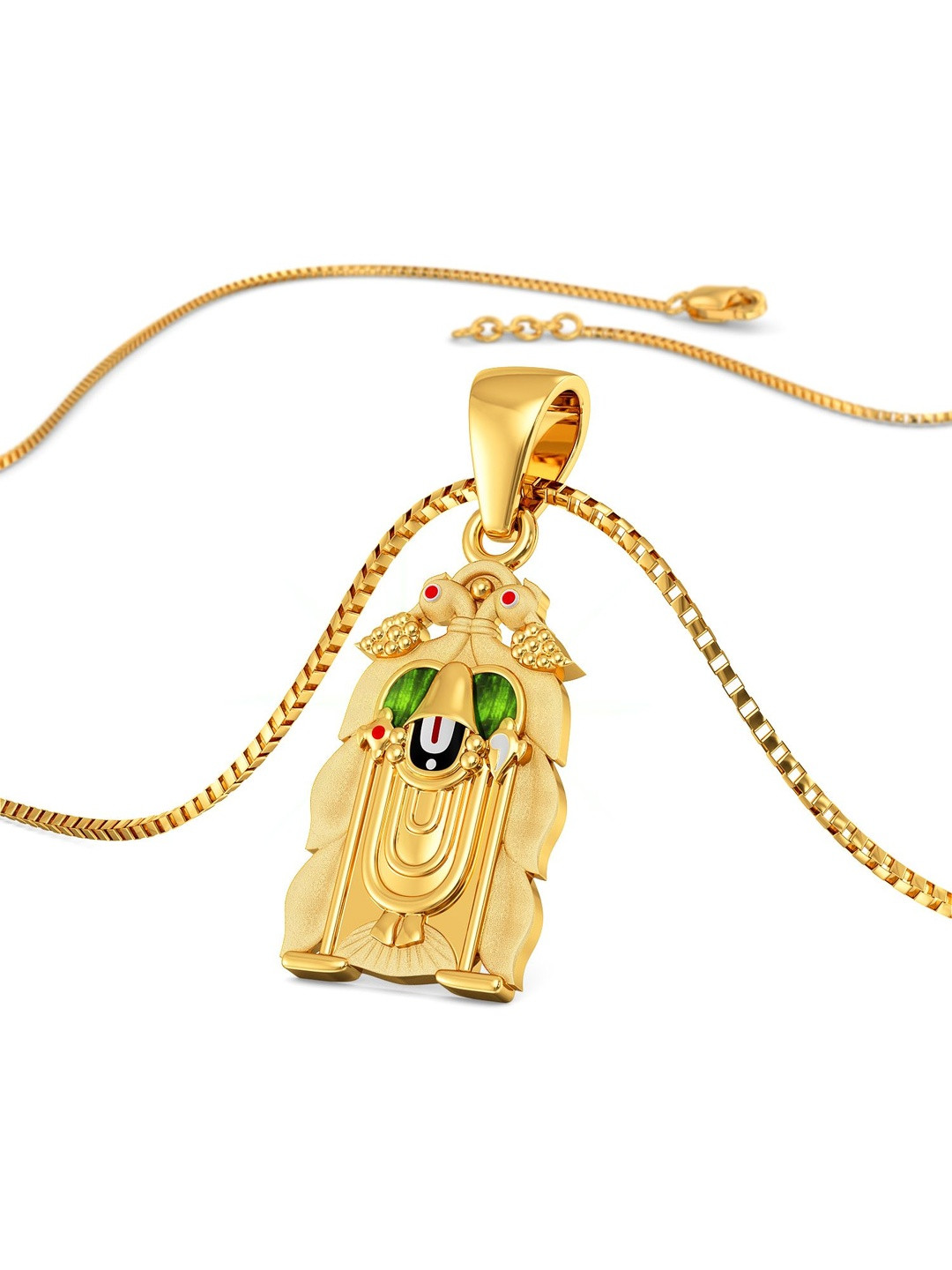 Joyalukkas Unisex 22Kt Gold Lord Tirupati Balaji's Pendant - 2.693 g