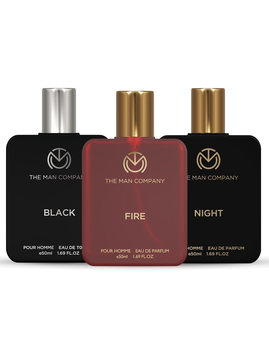 THE MAN COMPANY Set Of 3 Men Long-Lasting Premium EDT & EDP - 50ml Each