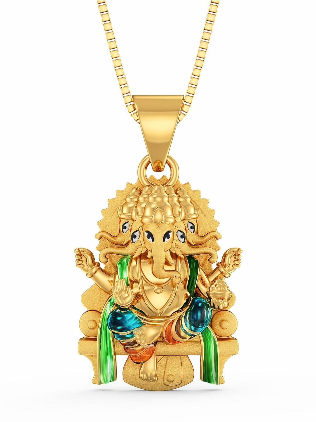 Joyalukkas Unisex 22Kt Gold Shree Ganesh Pendant - 4.792 g