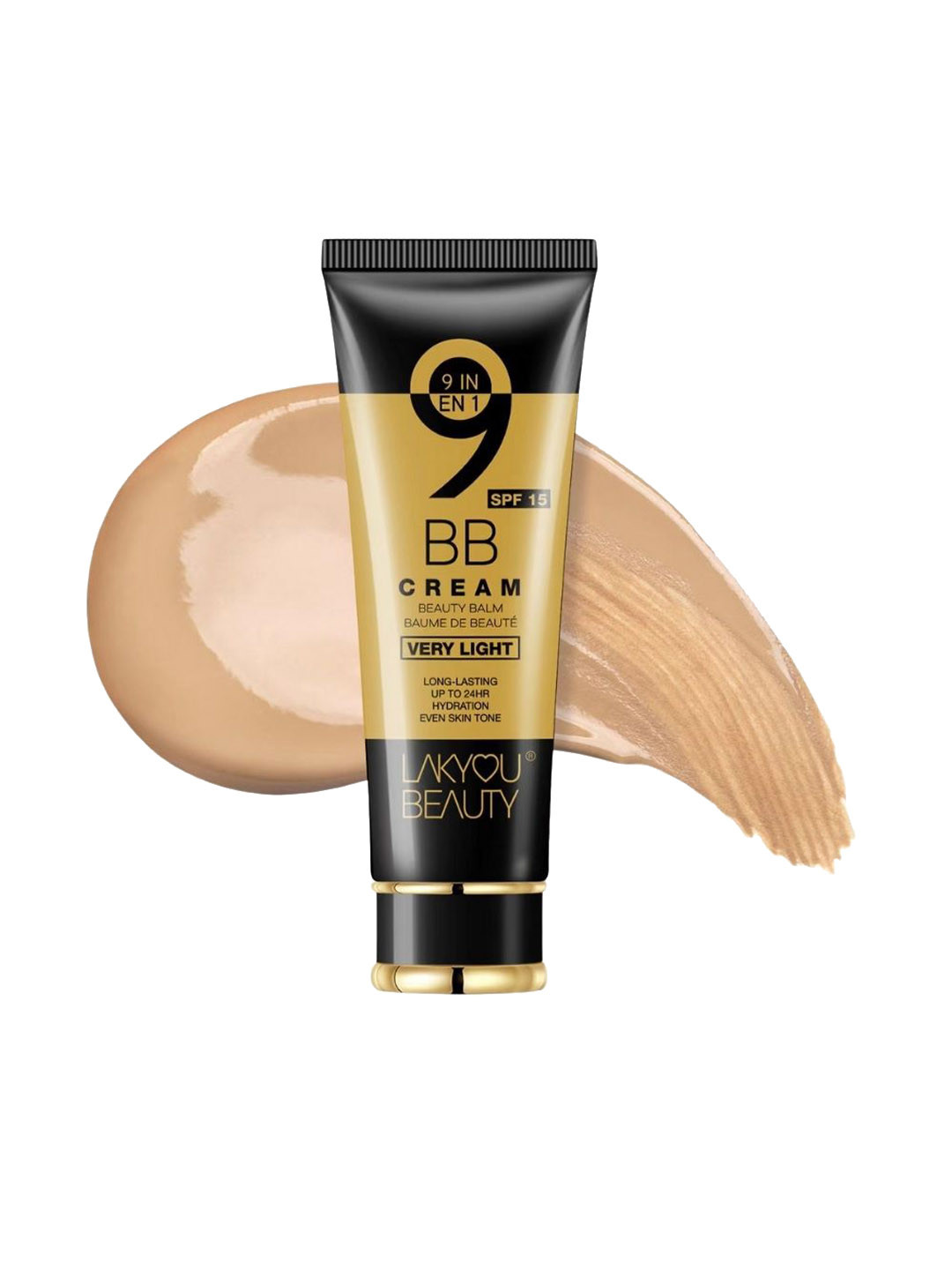 LAKYOU BEAUTY Long Lasting & Hydrating 9 In 1 BB Cream- 80 g- Pure Beige 06