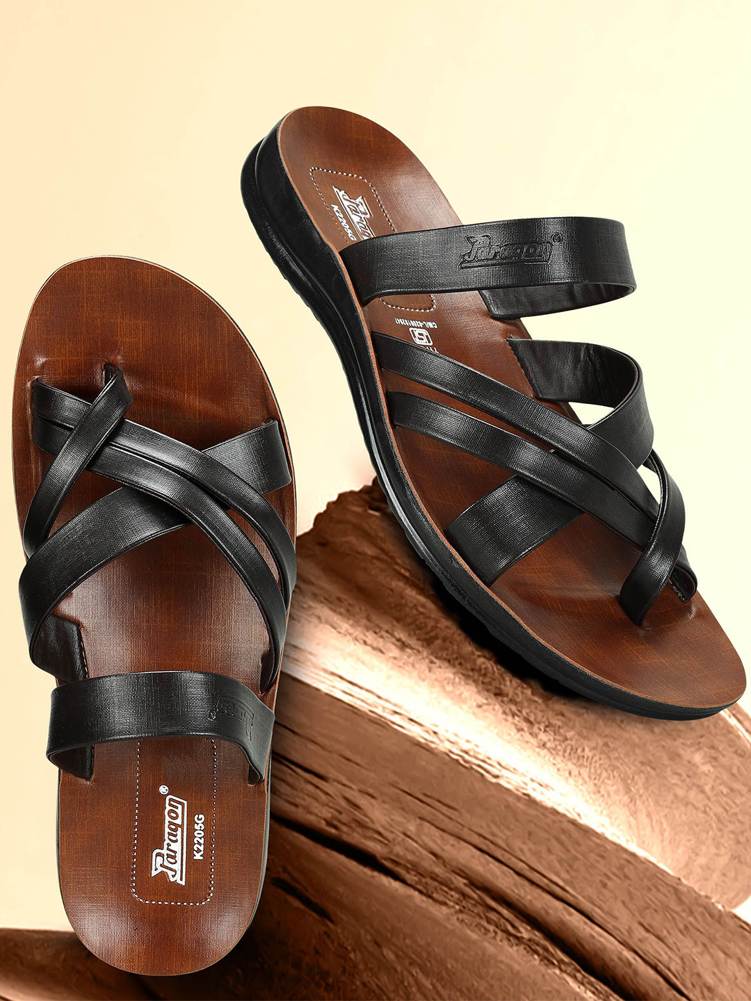 Paragon Men Comfortable Sole & Durable Comfort Sandals with Slip-On Closure