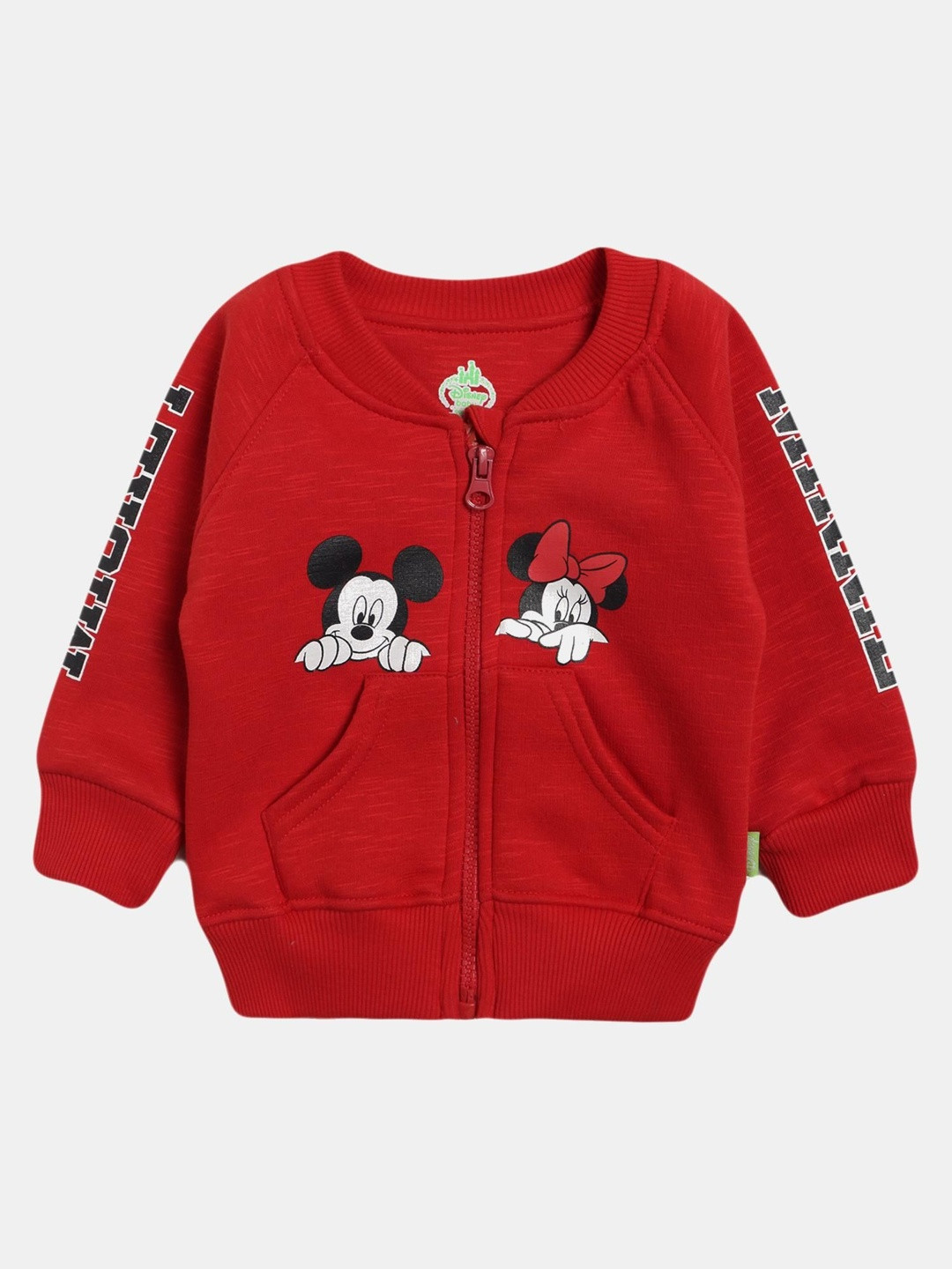 Bodycare Kids Mickey & Minnie Graphic Lightweight Crop Bomber Jacket