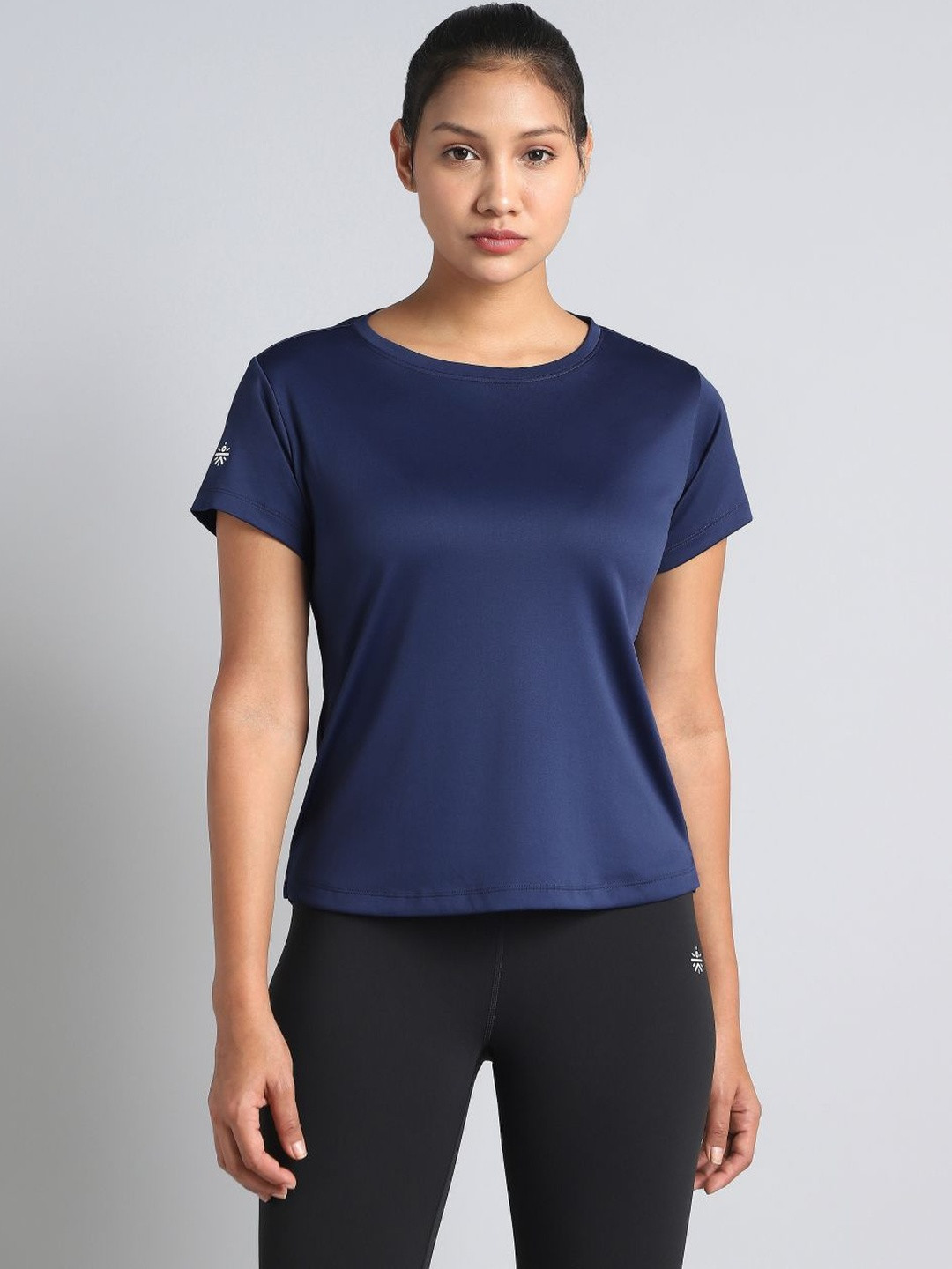CULT Women Navy Ultimate Performance Recycled Poly T-shirt
