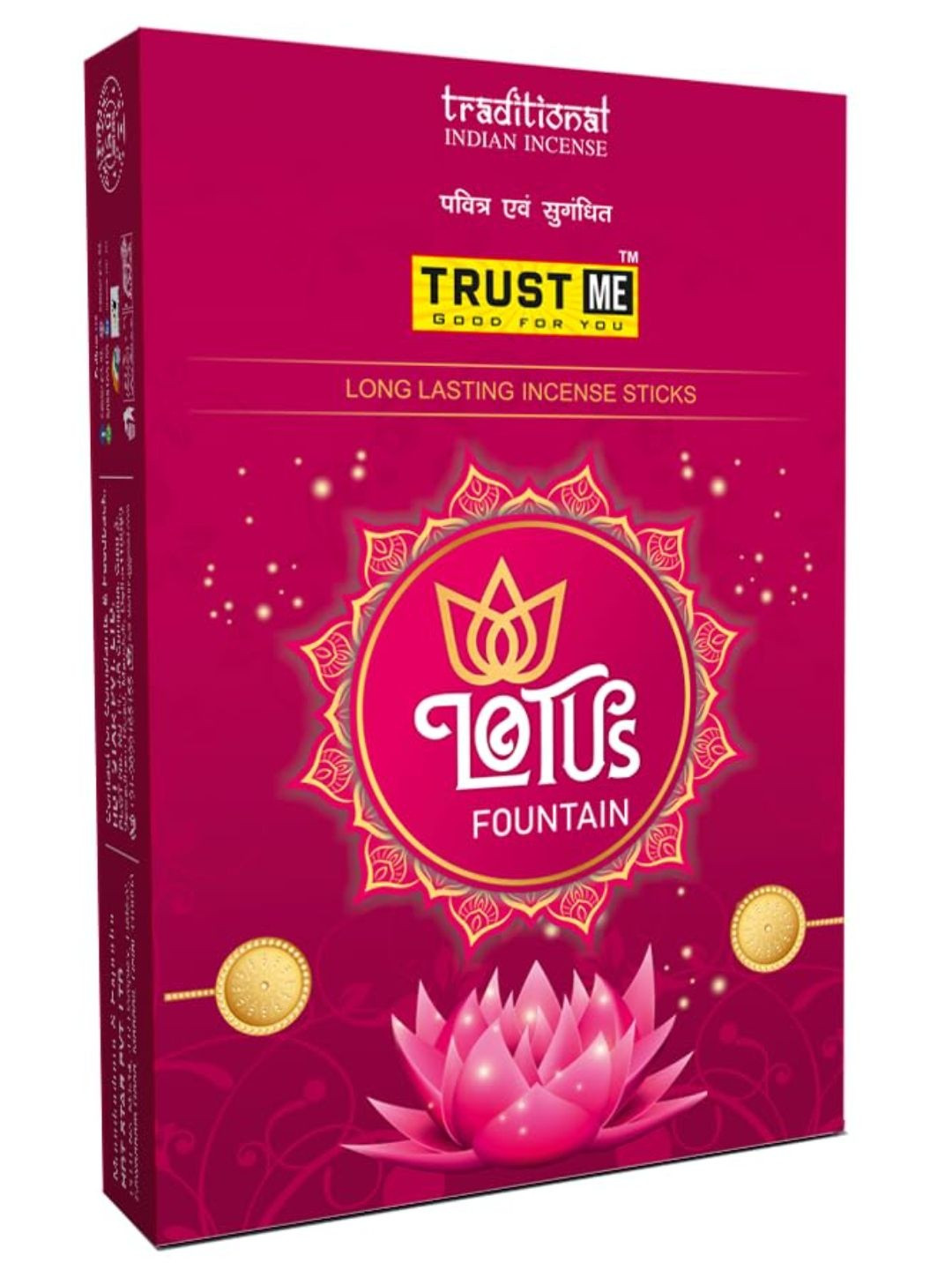 TRUST ME 12 Pieces Pink & Yellow Premium Mixed Fragrance Wooden Incense Sticks