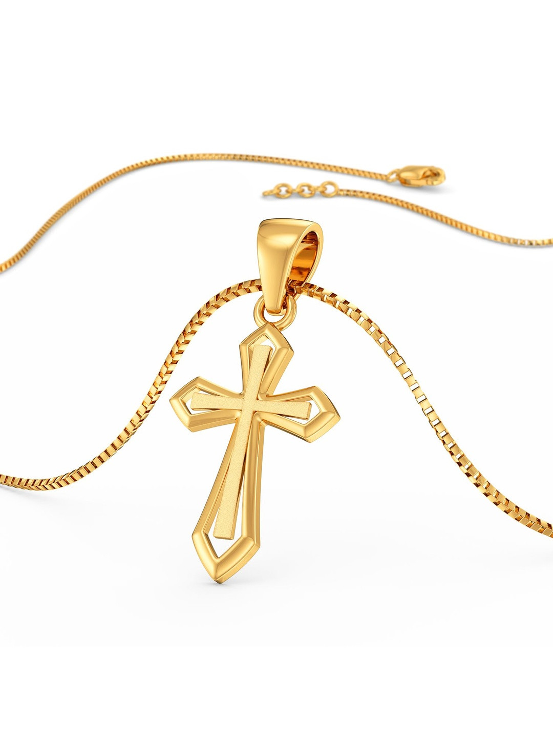 Joyalukkas Unisex 22Kt Gold Holy Cross Pendant - 1.407 g