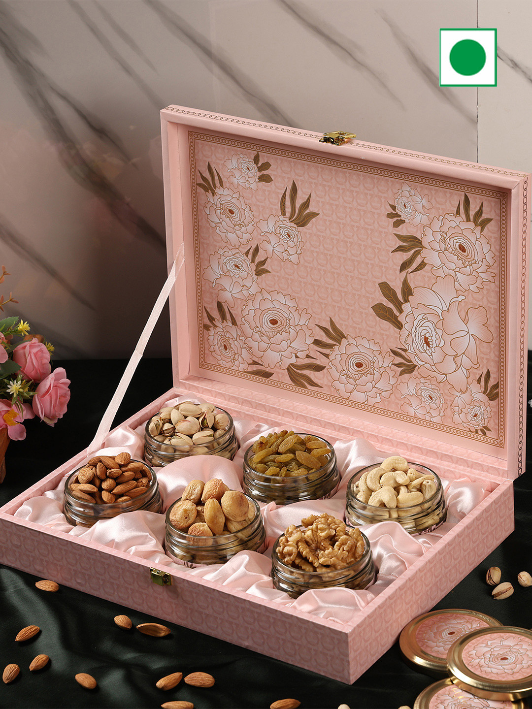 Riwaz Set Of 6 Dry Fruits Gift Pack-650g