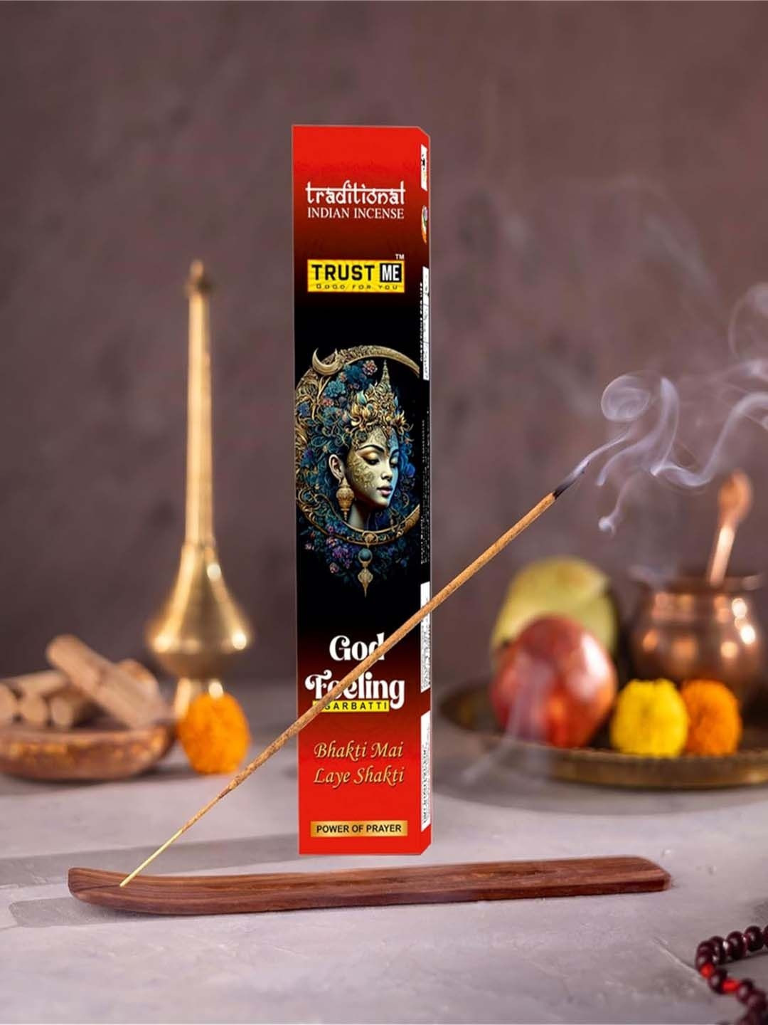 TRUST ME 12 Pieces Red & Black Premium Mixed Fragrance Wooden Incense Sticks