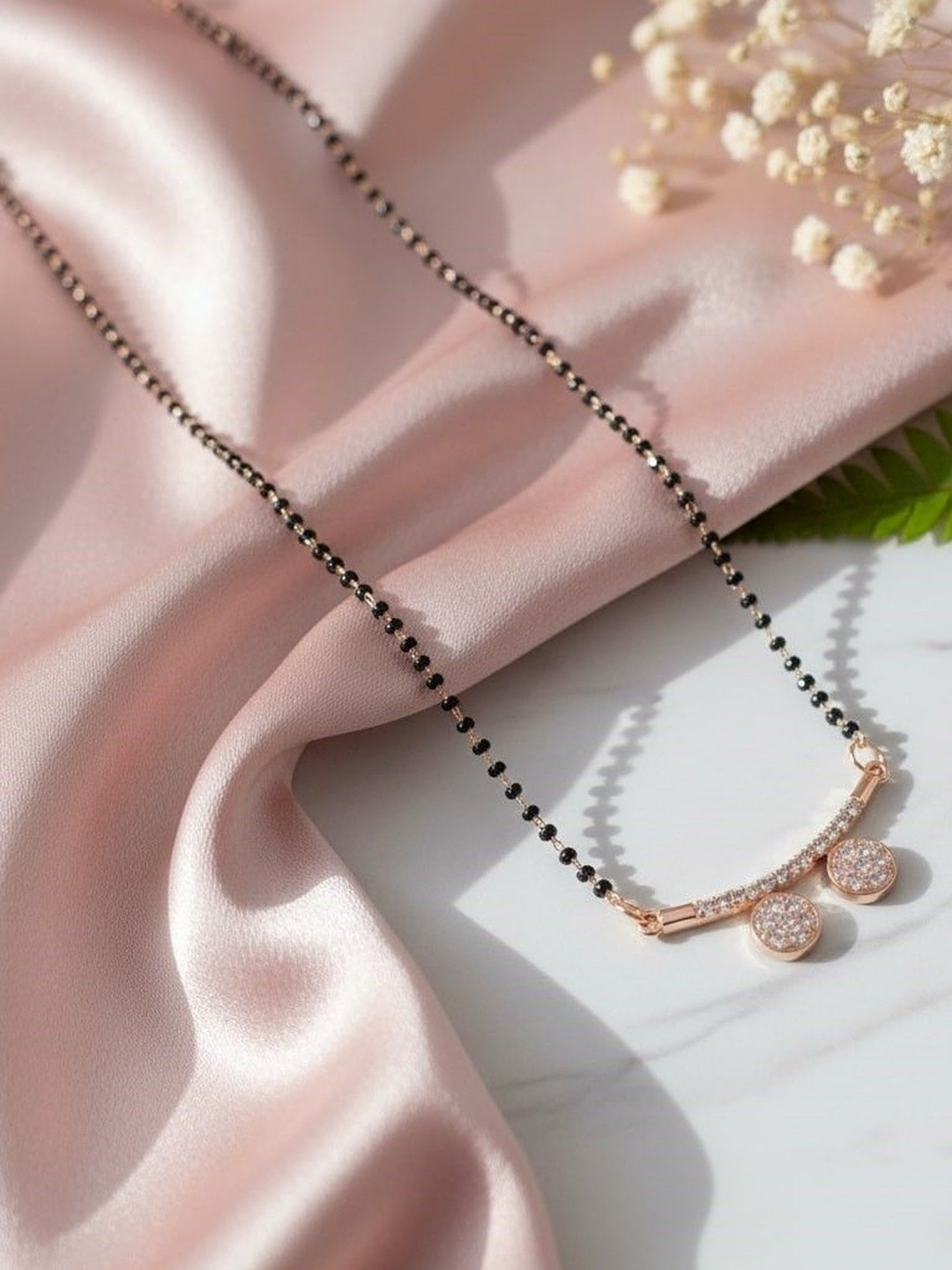 Opal Touch Women Beaded Luminous Mangalsutra