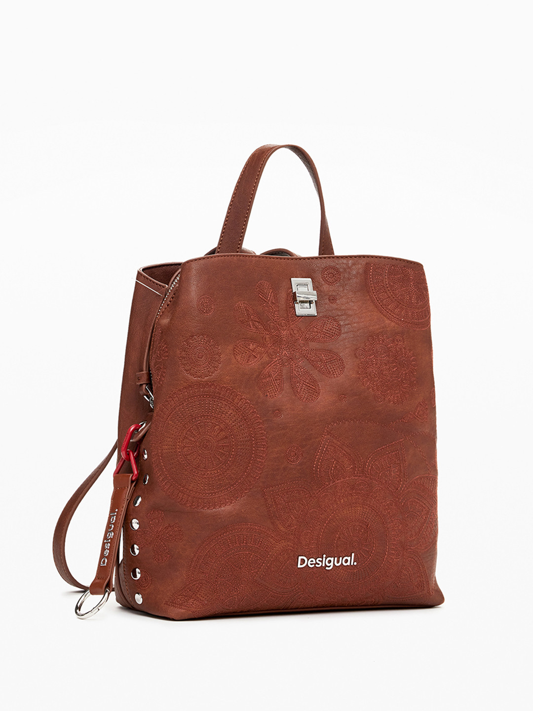 Desigual Women Floral Embroidered Backpack