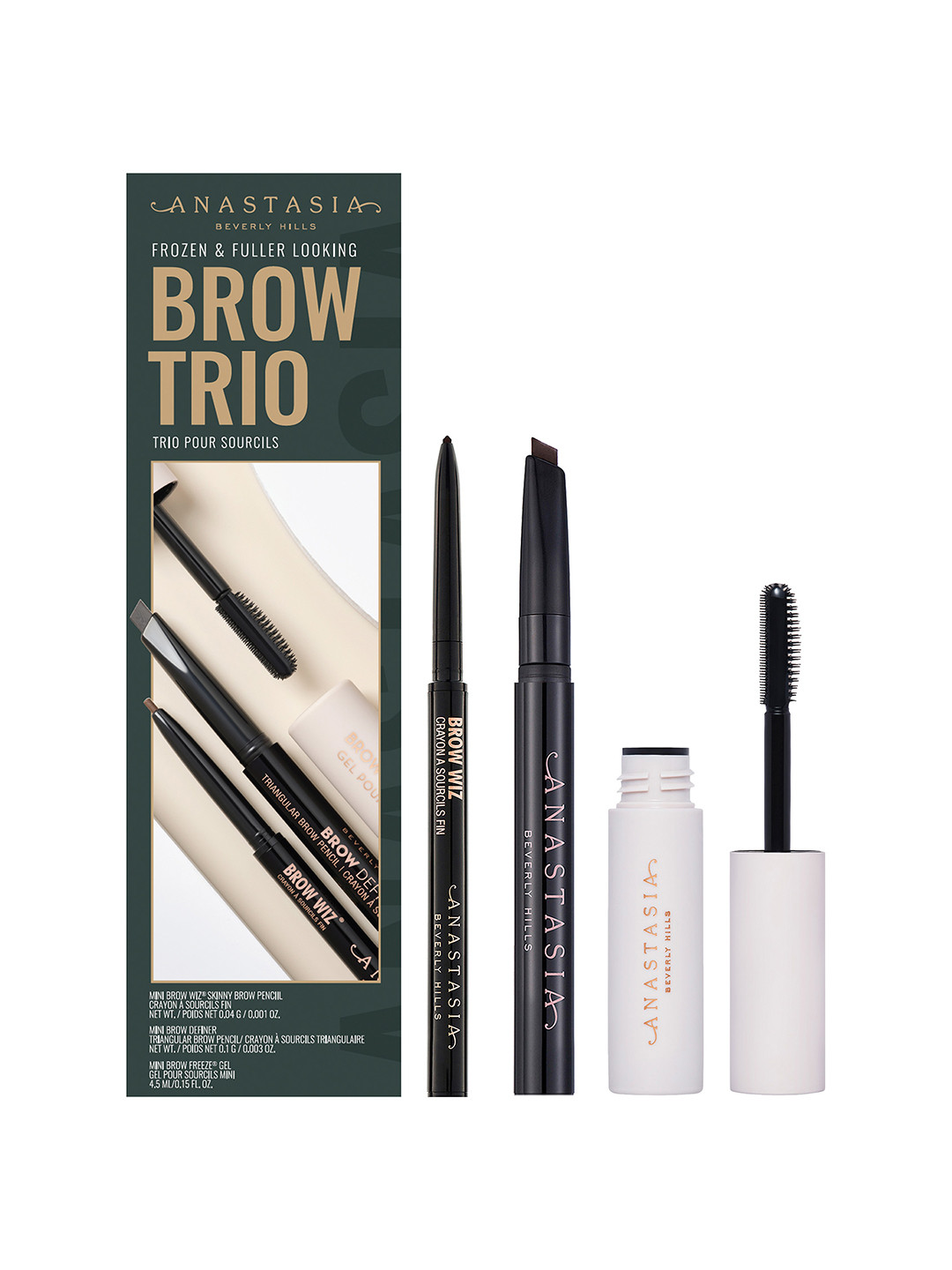 ANASTASIA BEVERLY HILLS Frozen & Fuller Looking Brow Trio Kit - Dark Brown