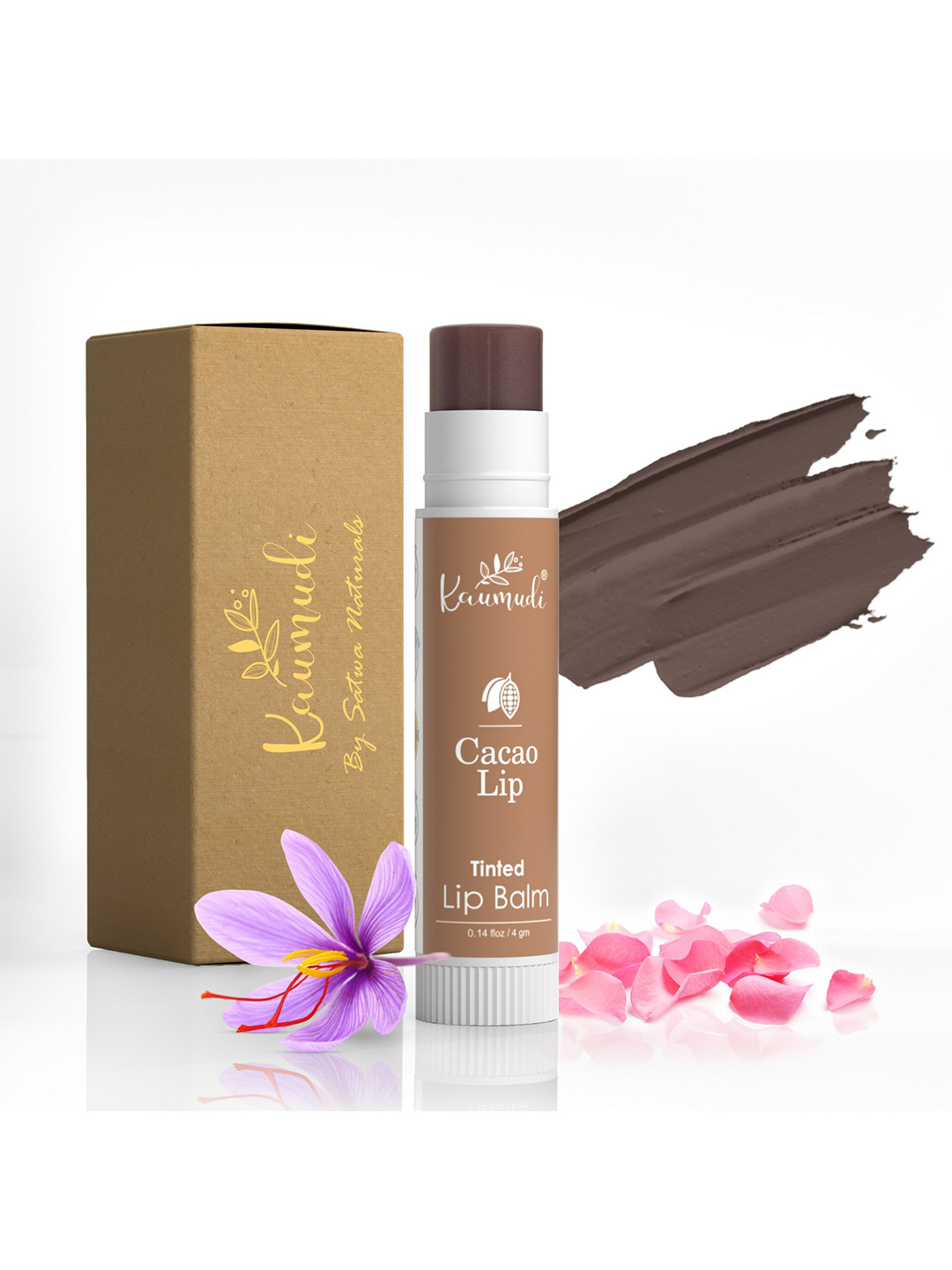 kaumudi Handmade 3 in1 Lip Balm with Shea Butter 4.5 g - Cacao Lip