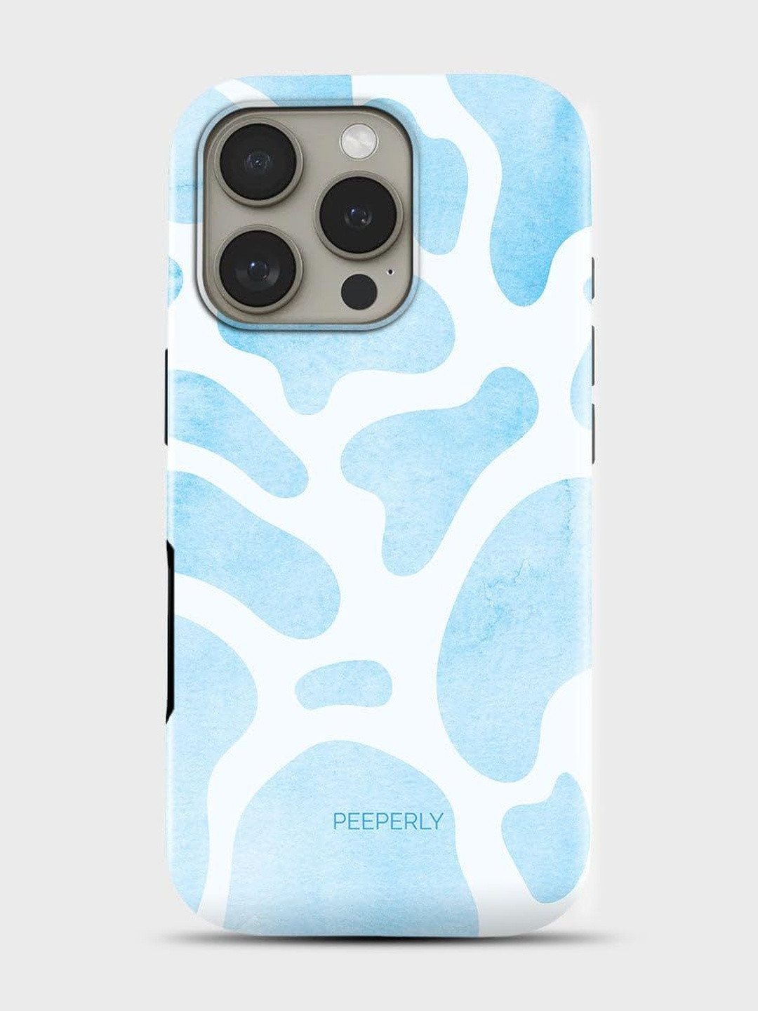 PEEPERLY Unisex iPhone 14 Pro Abstract Fluffy Clouds Crystal Impact Resistant Back Case