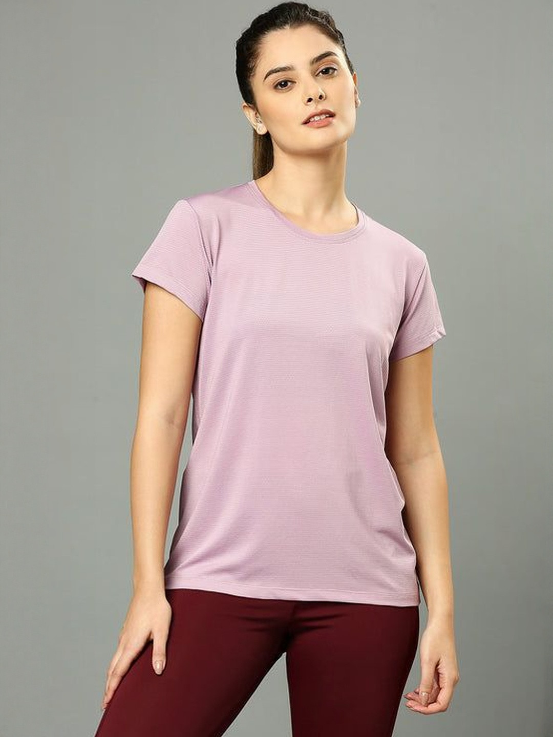 AGUANTE Women Regular Fit Round Neck Breeze T-shirt