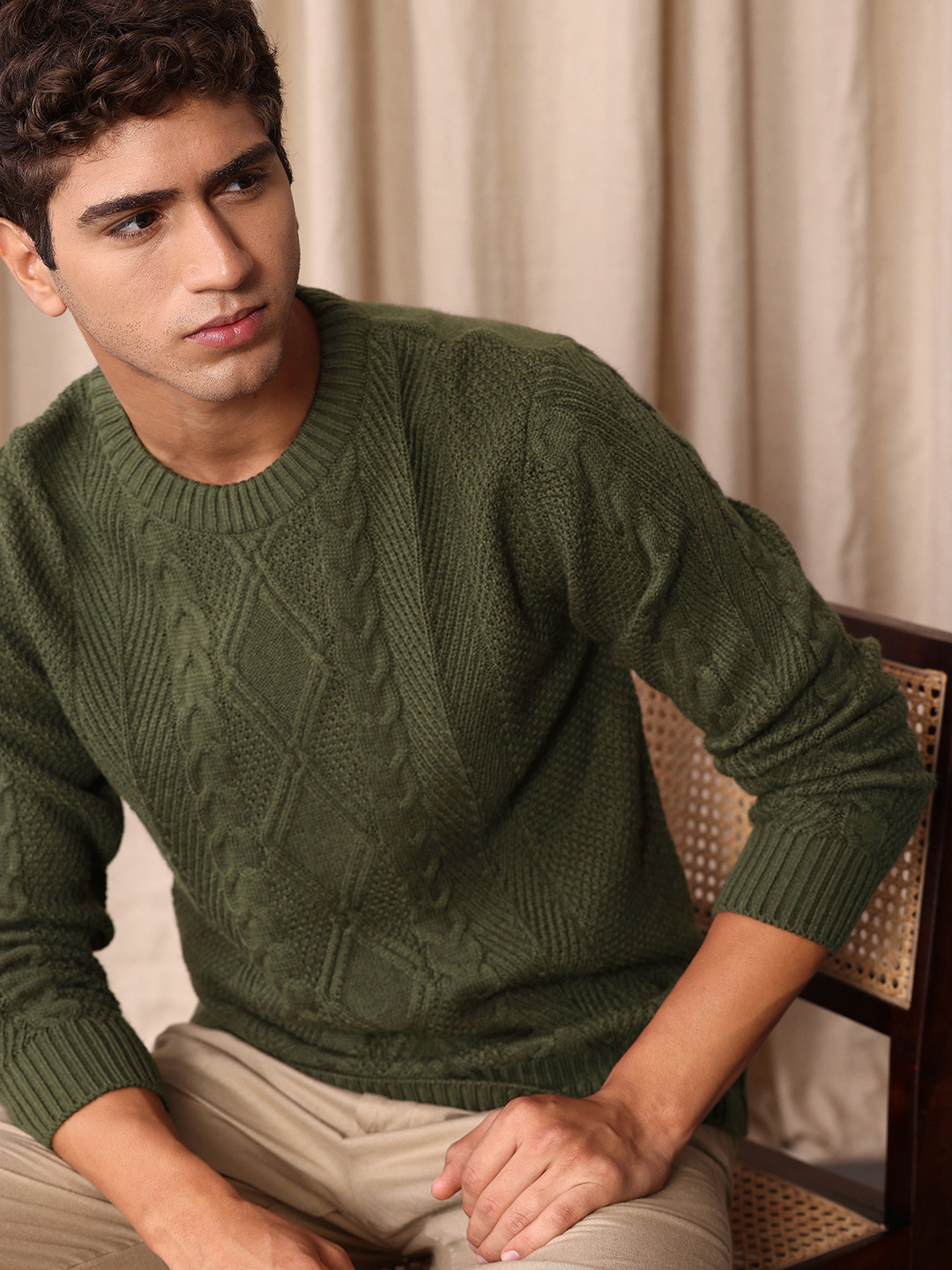 Mr Bowerbird Cable Knit Pullover Sweater