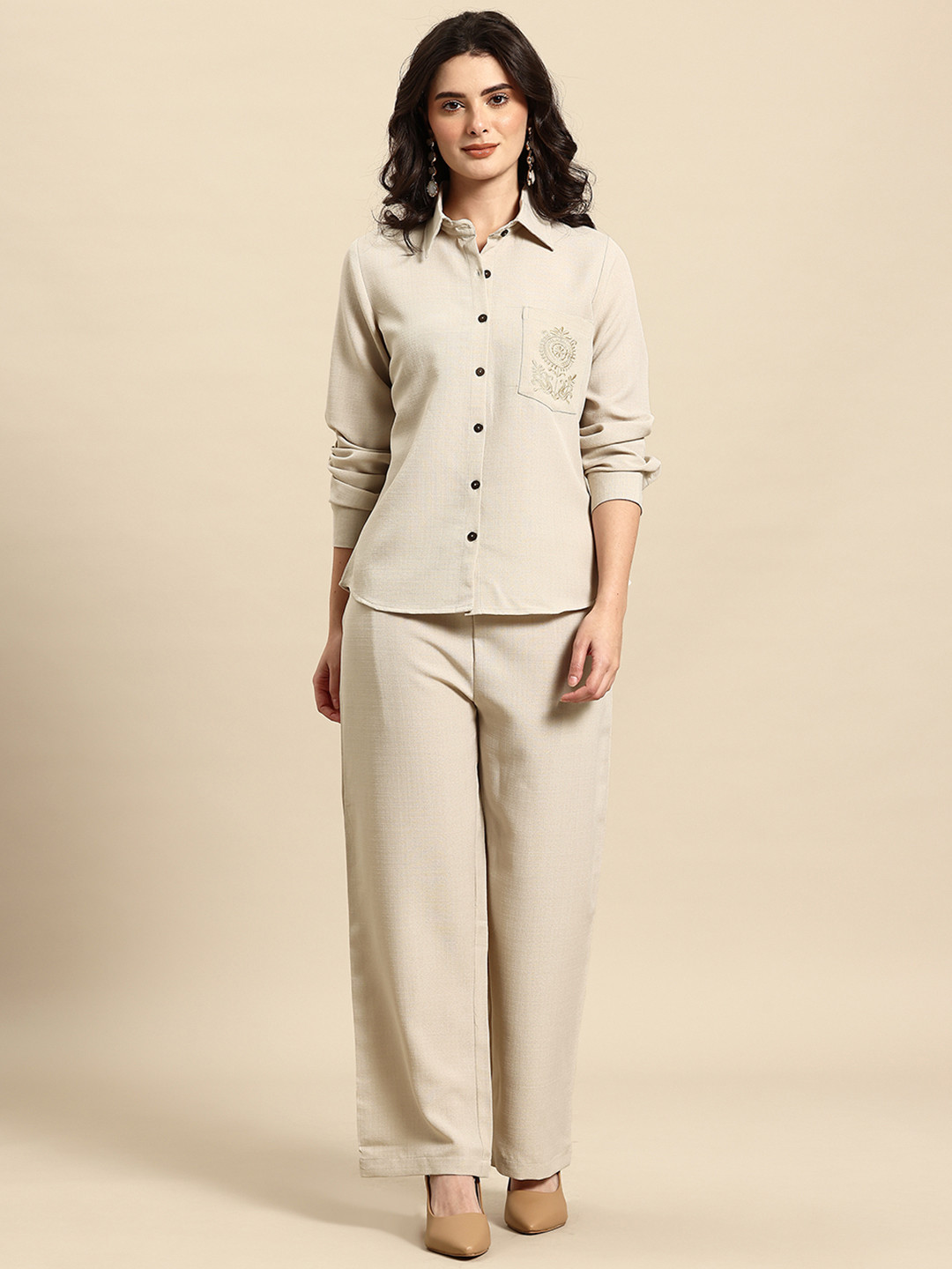 A&K Embroidered Pocket Detail Co-Ords