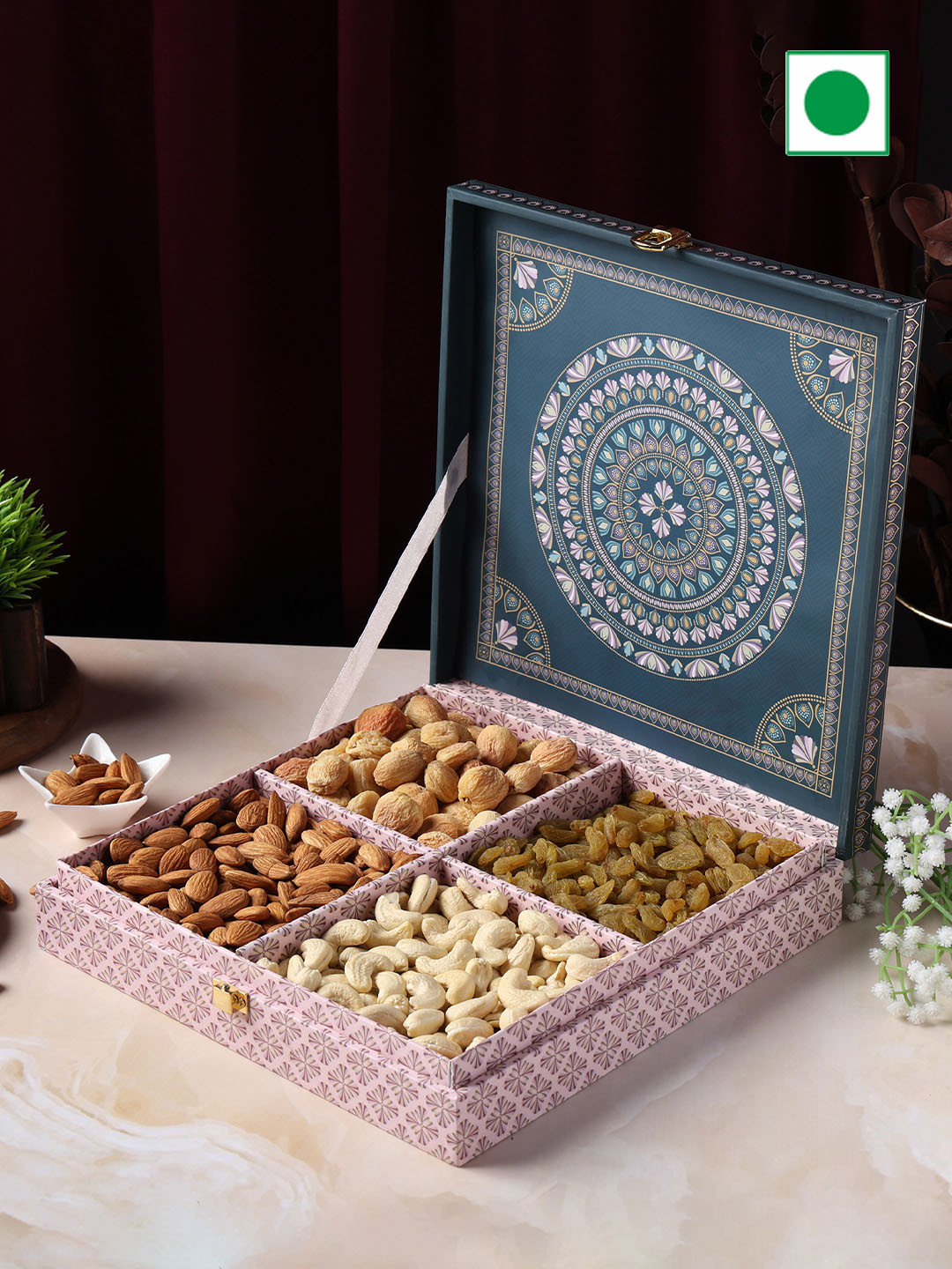 Riwaz Set Of 4 Dry Fruits Gift Pack-450gm