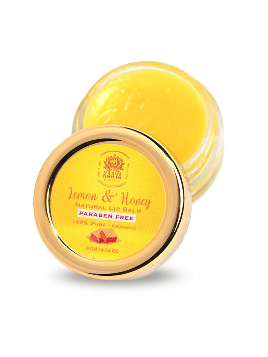 Kaaya Natural Lemon & Honey Lip Balm With Jojoba Oil - 8 g