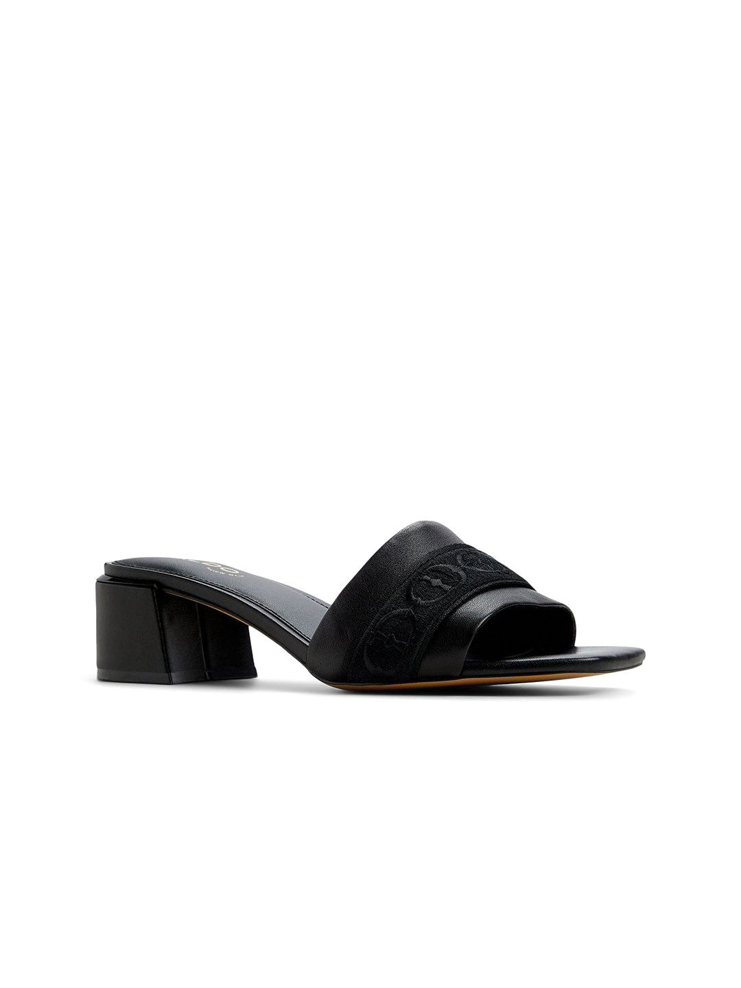 ALDO ELBENALDAR Women Open Toe Leather Block Heel Sandal