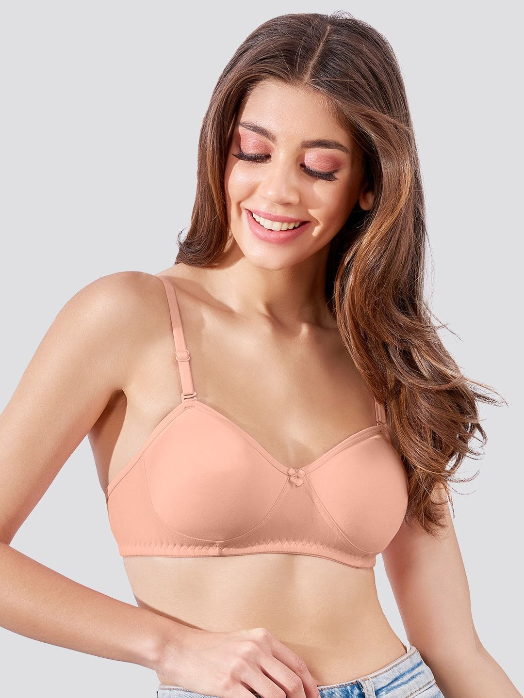 K LINGERIE Women Pack of 2 Roxy Full Coverage Non-Wired & Non Padded Balconette Bra