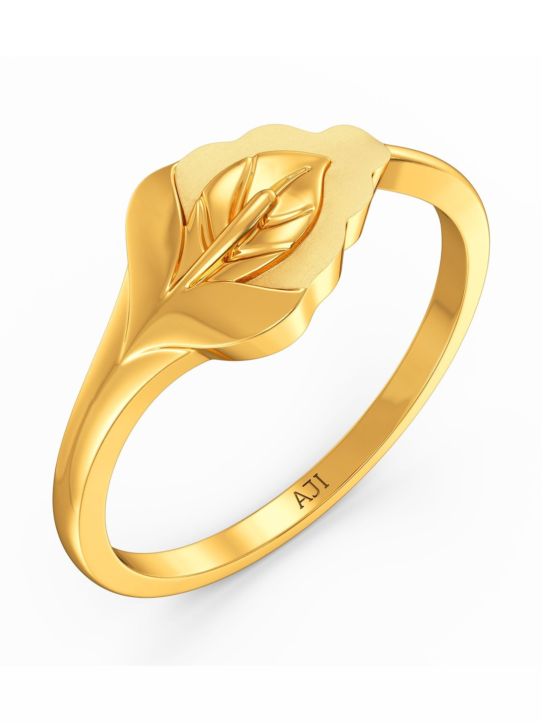 Joyalukkas 22Kt Gold Frond Finger Ring - 2.778 g