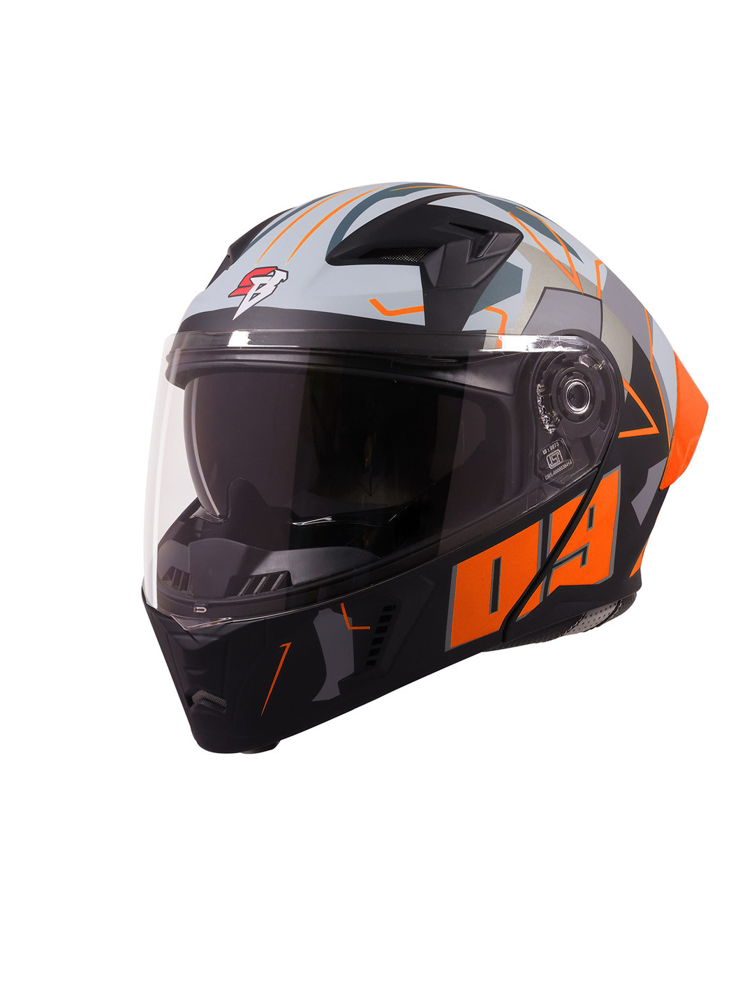 Steelbird Steel Anti-Scratch ISI Certified Flip Up Motorbike Riding Helmet