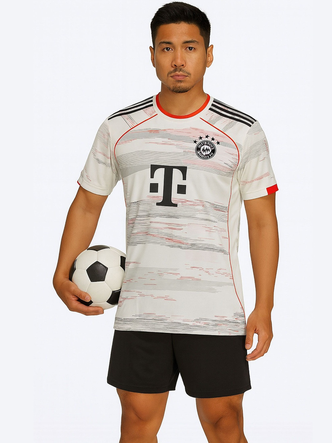 dostitch Men Bayern Munich Thomas Muller Printed Dri-FIT Round Neck T-shirt