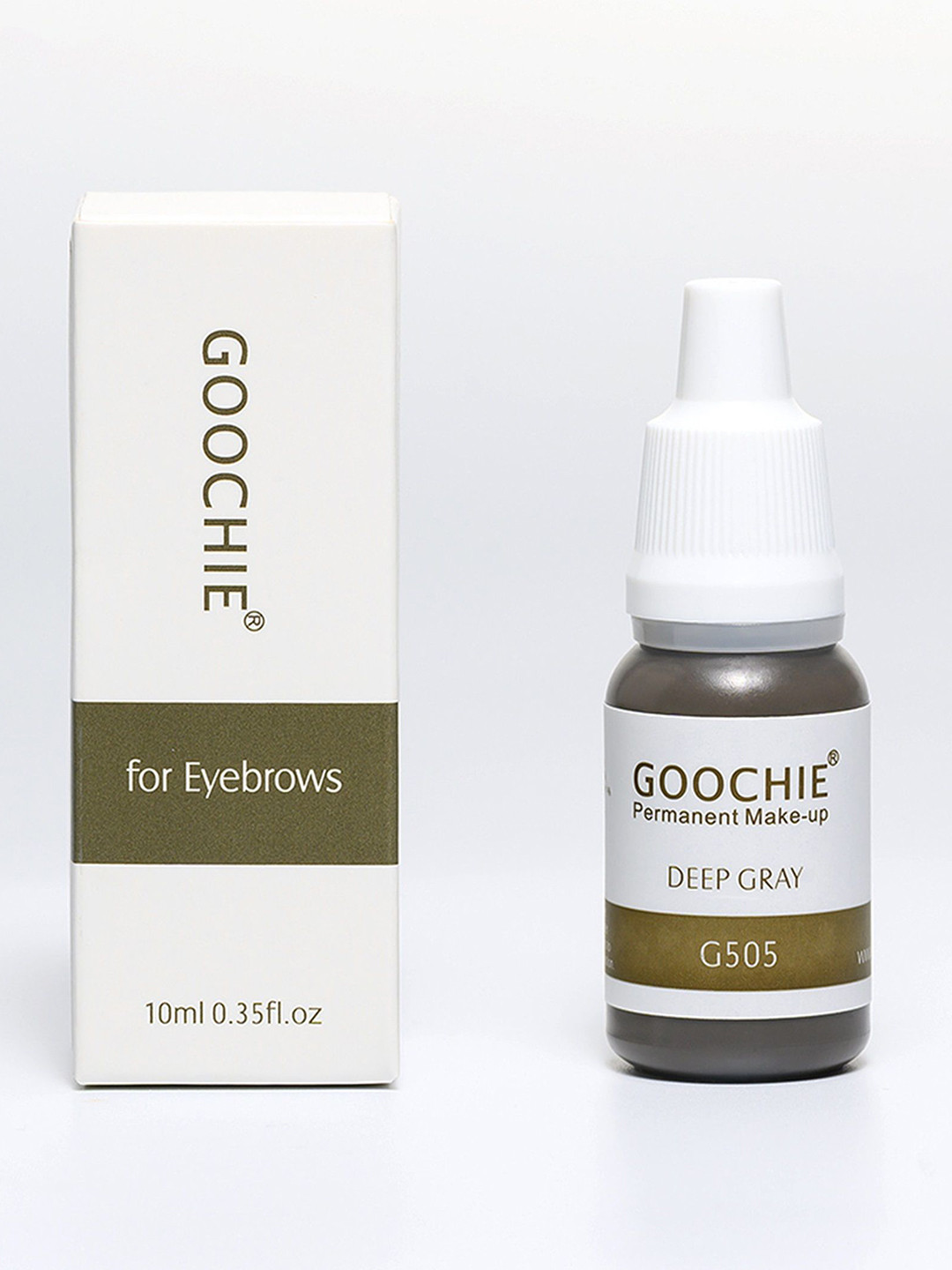 GOOCHIE Permanent Makeup Water-Based Eyebrow Pigment - 10 ml - Deep Gray G505