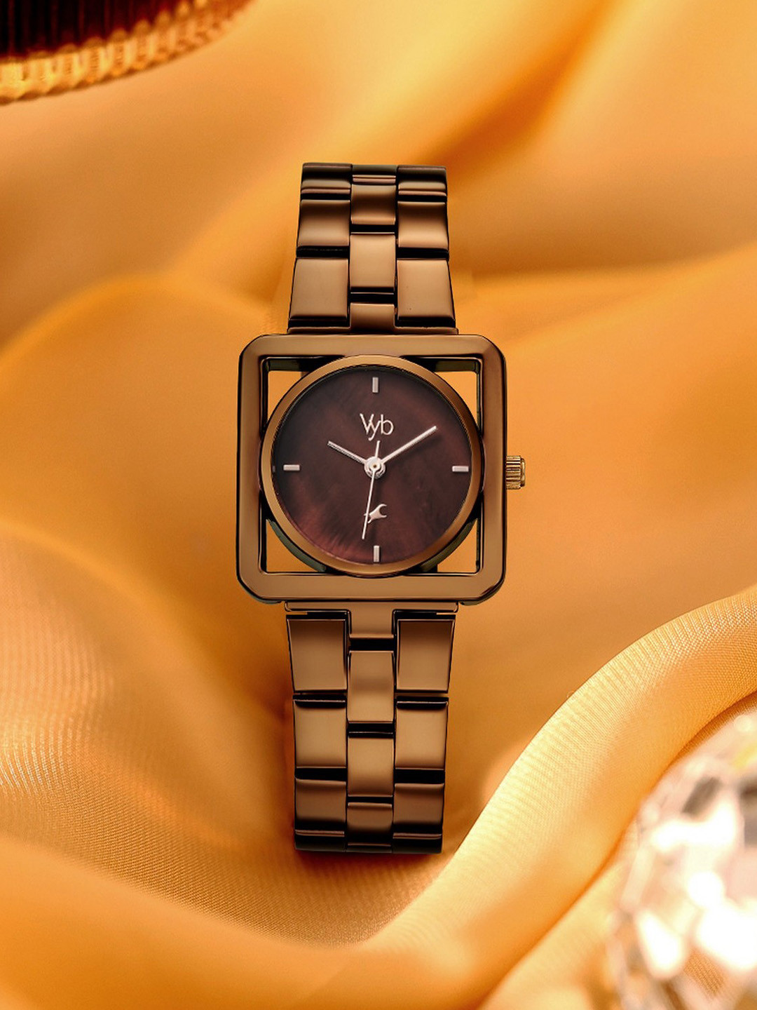 Fastrack Women Dial & Stainless Steel Straps Analogue Watch FV60082QM01