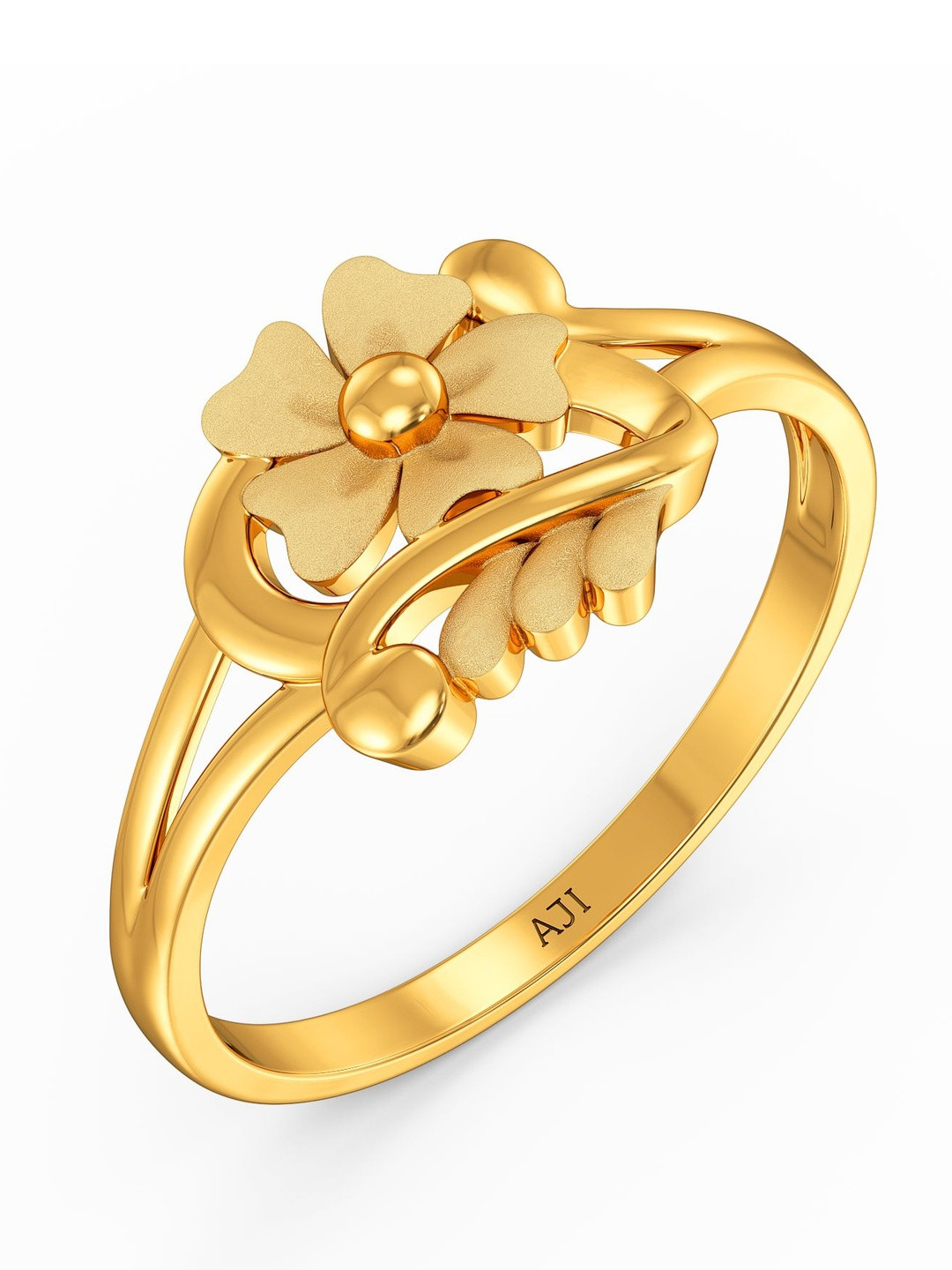 Joyalukkas 22Kt Gold Bouquet Finger Ring - 2.262 g