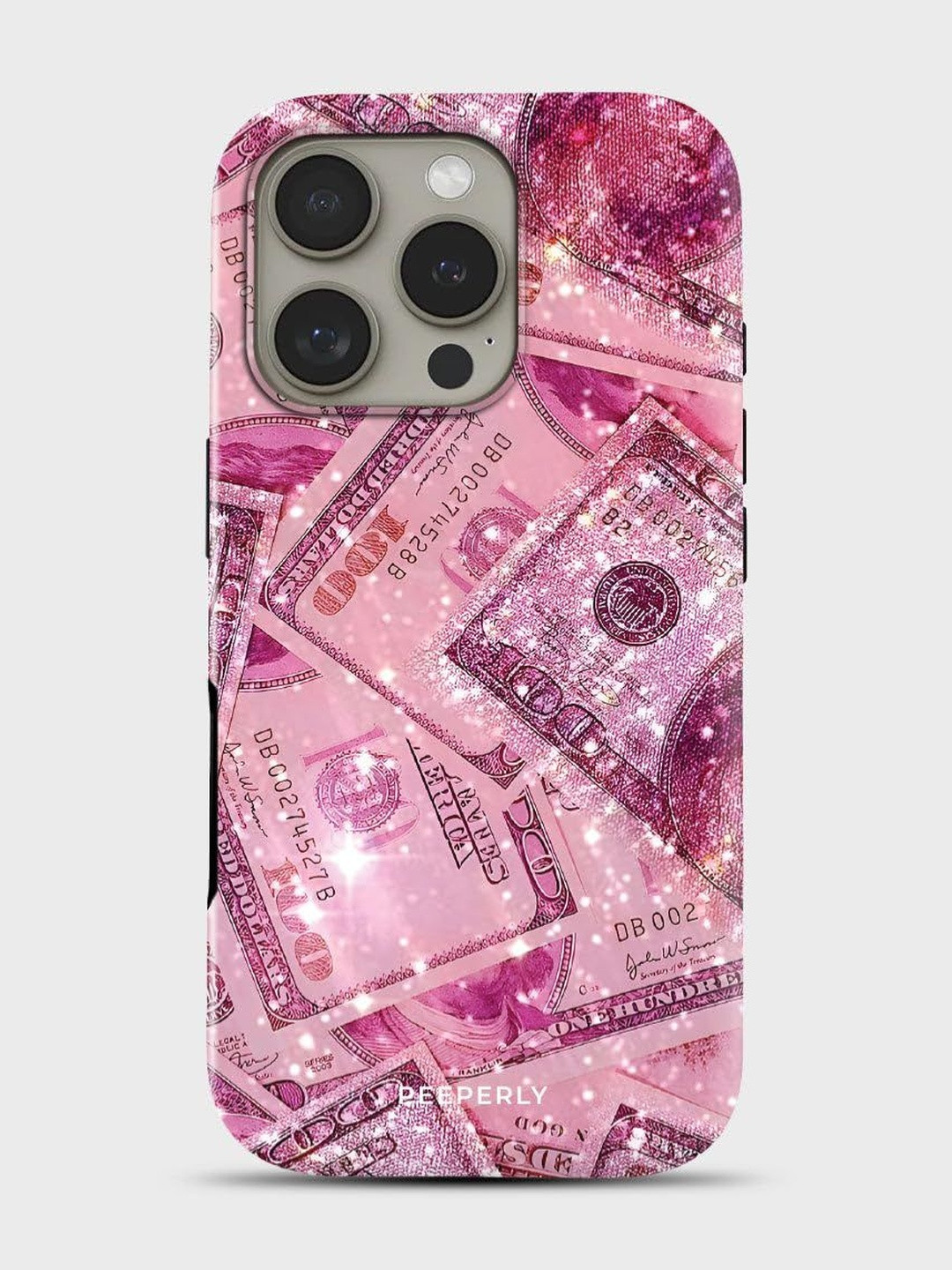 PEEPERLY Unisex iPhone 14 Pro Conversational Barbie Cash Impact Resistant Back Case