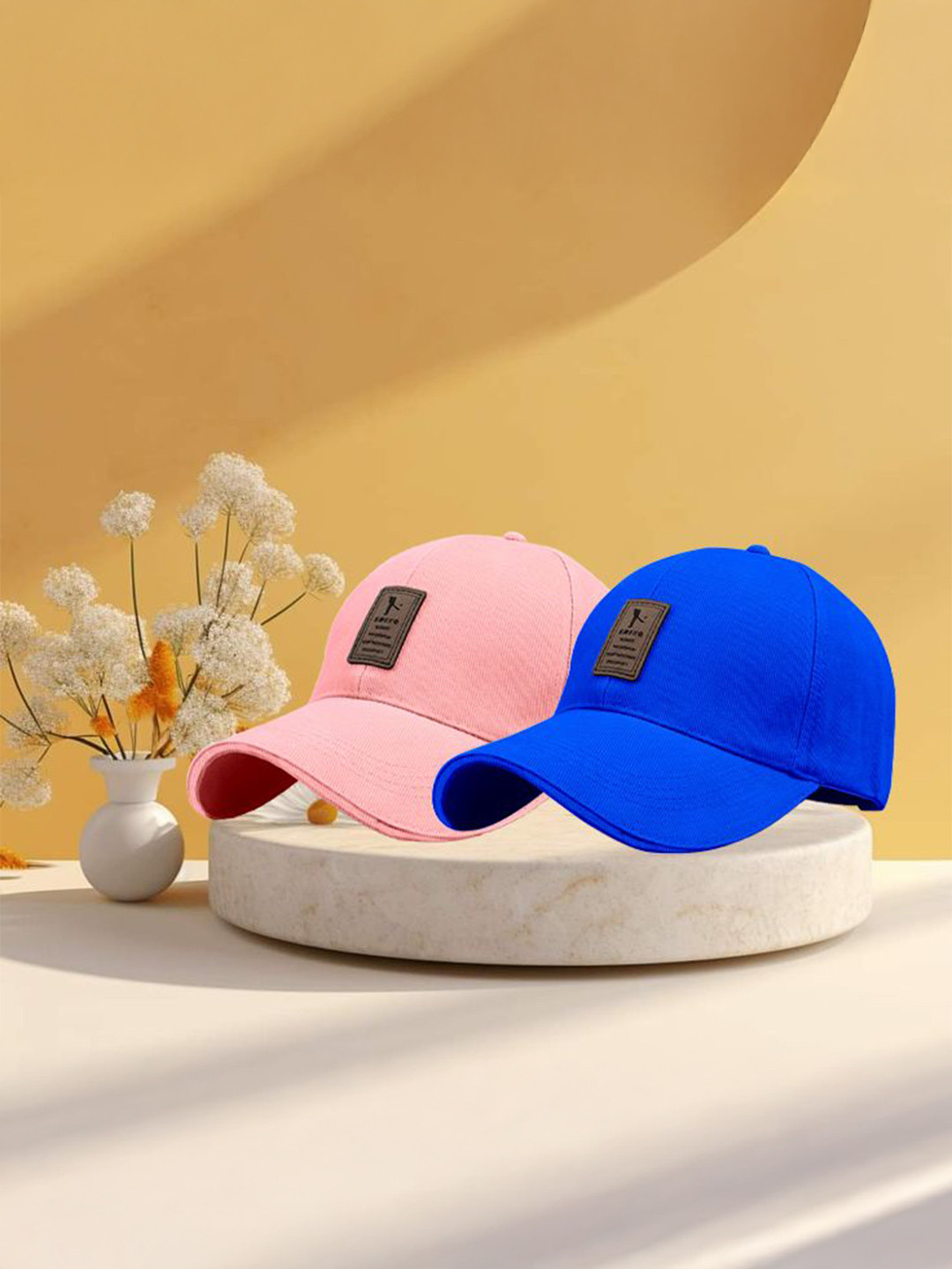 ALAMOS Men Pack Of 2 Baseball Cap with Applique Detail