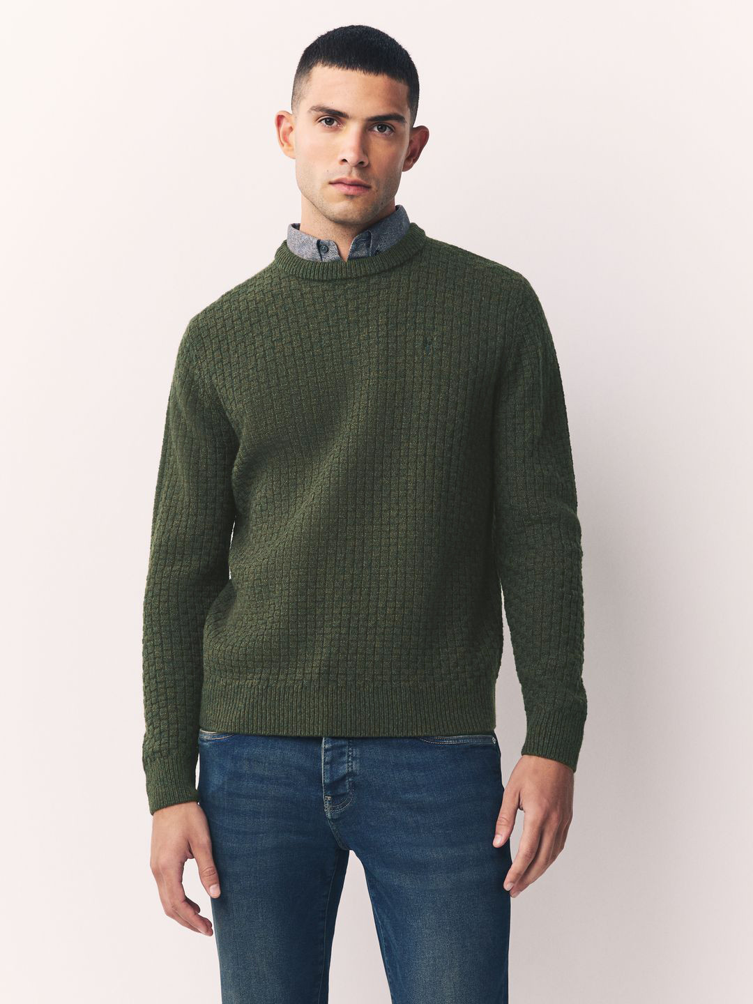 NEXT Men Basket Knit Pullover