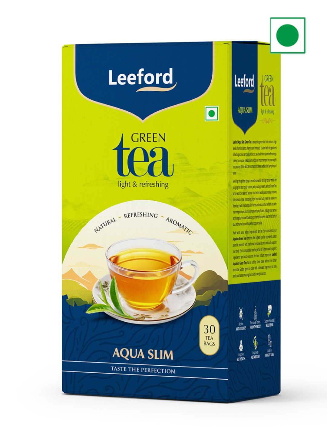 Leeford Aqua Slim Green Tea - 30 Bags