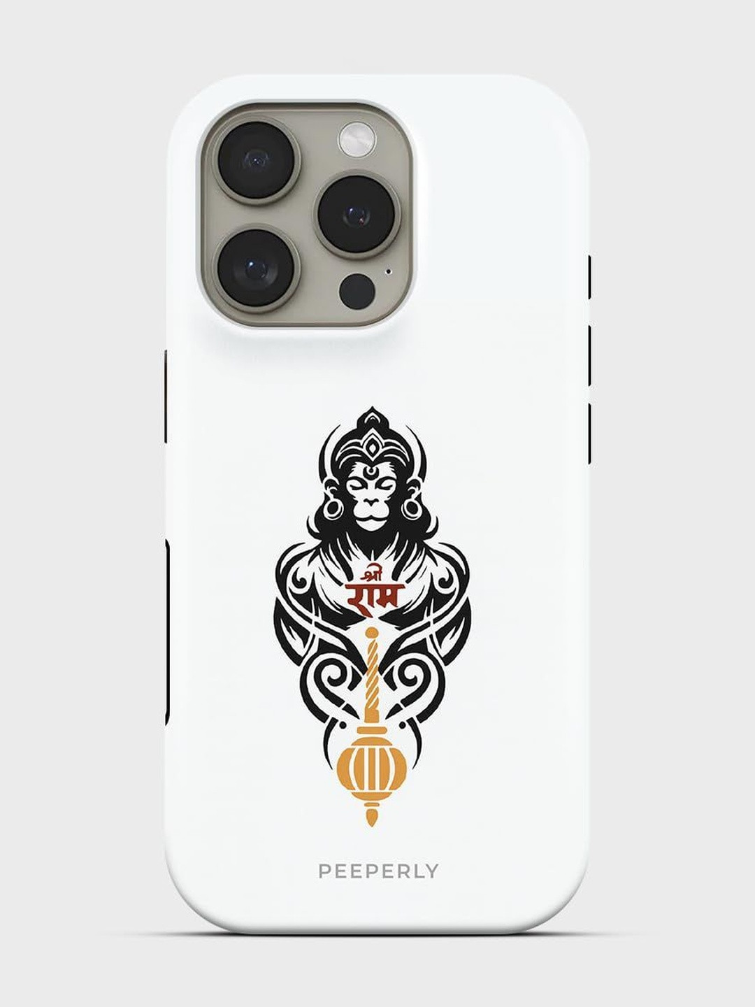 PEEPERLY Unisex iPhone 14 Pro Max Quirky Max Jai Bajrang Impact Resistant Back Case