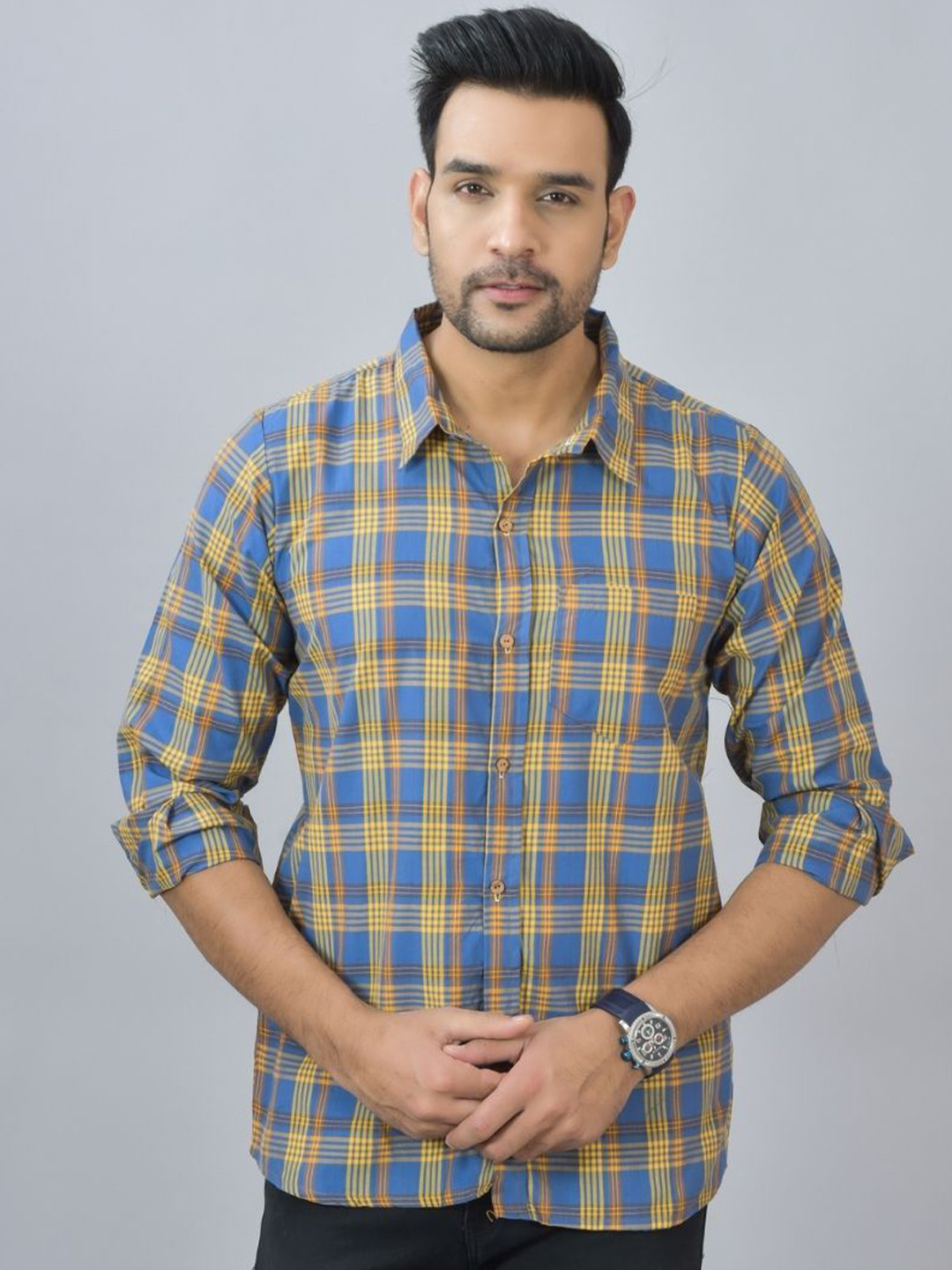 ETC X D To D Life Style Men Comfort Checked Full Sleeve Casual Shirt