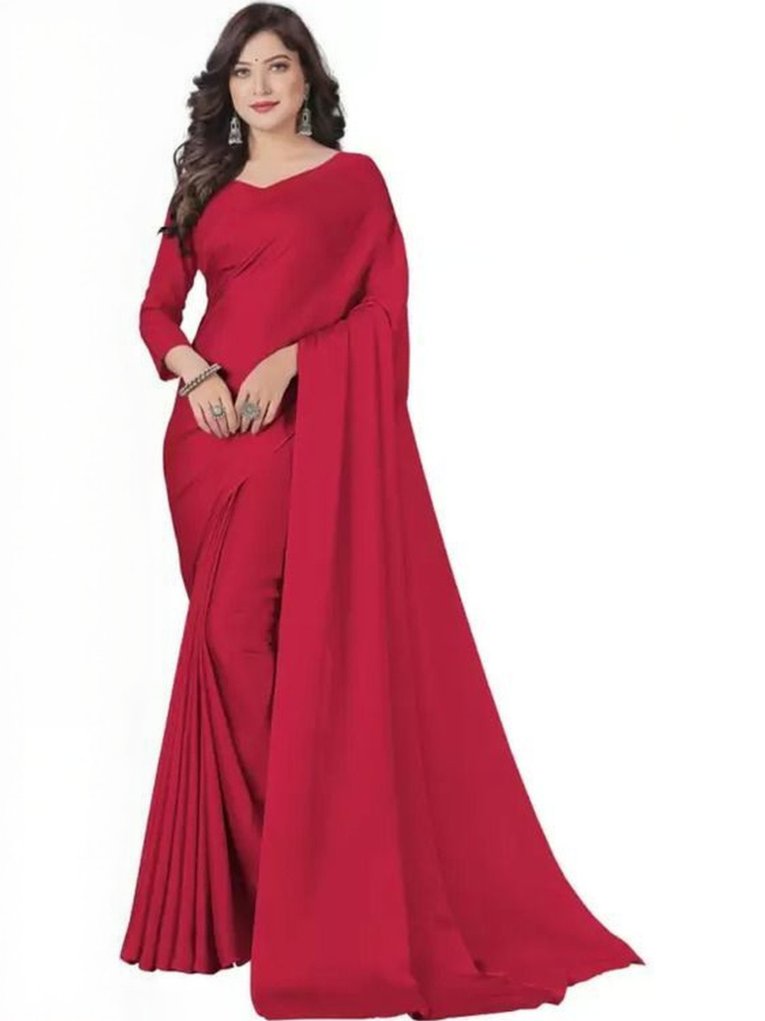 GHAN SALS Baluchari Saree With Blouse Piece