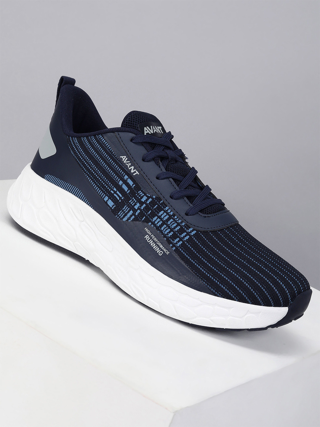 AVANT Men SoleWave Running Shoes- D.Blue