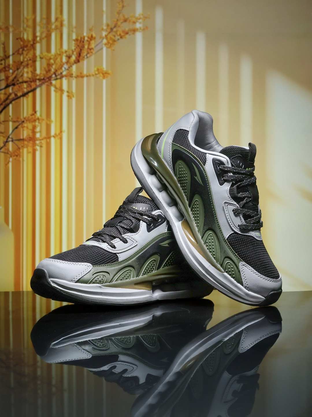 ASIAN Men Lightweight Air Cushion Sole Running Non-Marking Shoes