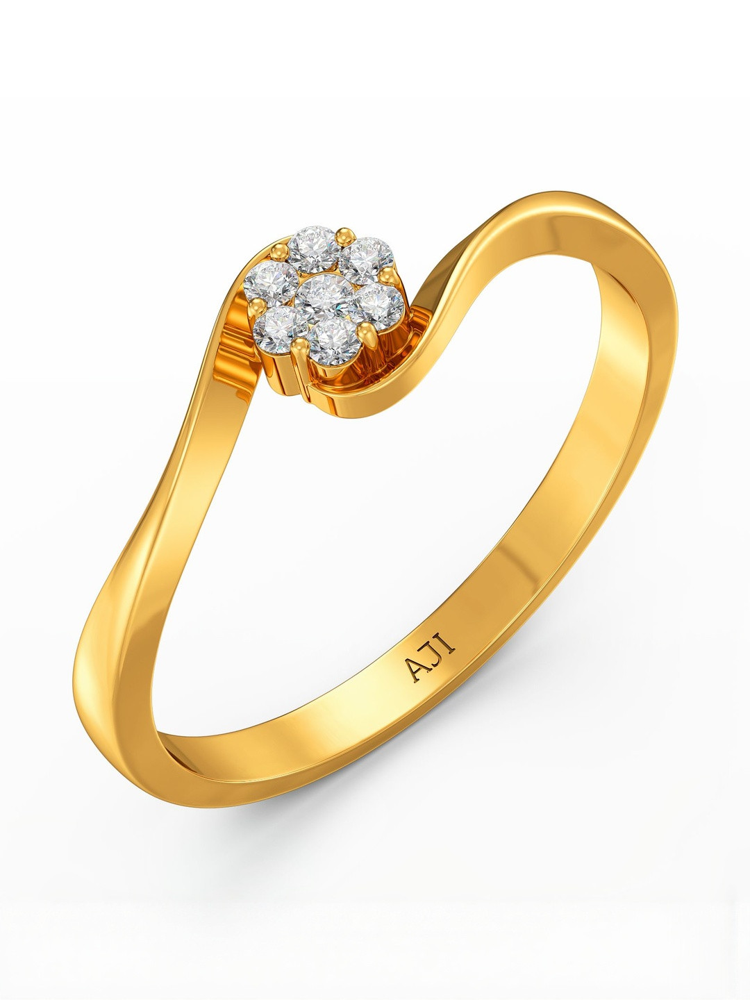 Joyalukkas 22Kt Gold Ornate Finger Ring - 2.48 g