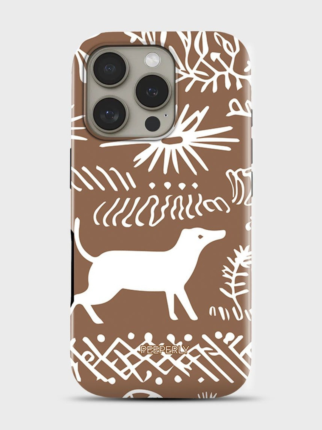 PEEPERLY Unisex iPhone 14 Pro Quirky Wild Canvark Crystal Impact Resistant Back Case