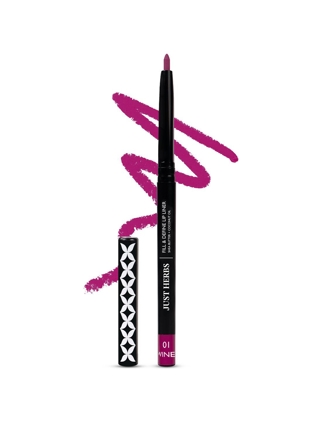 Just Herbs Fill & Define Matte Lip Liner Enriched With Shea Butter - 0.3 g - Wine & Dine