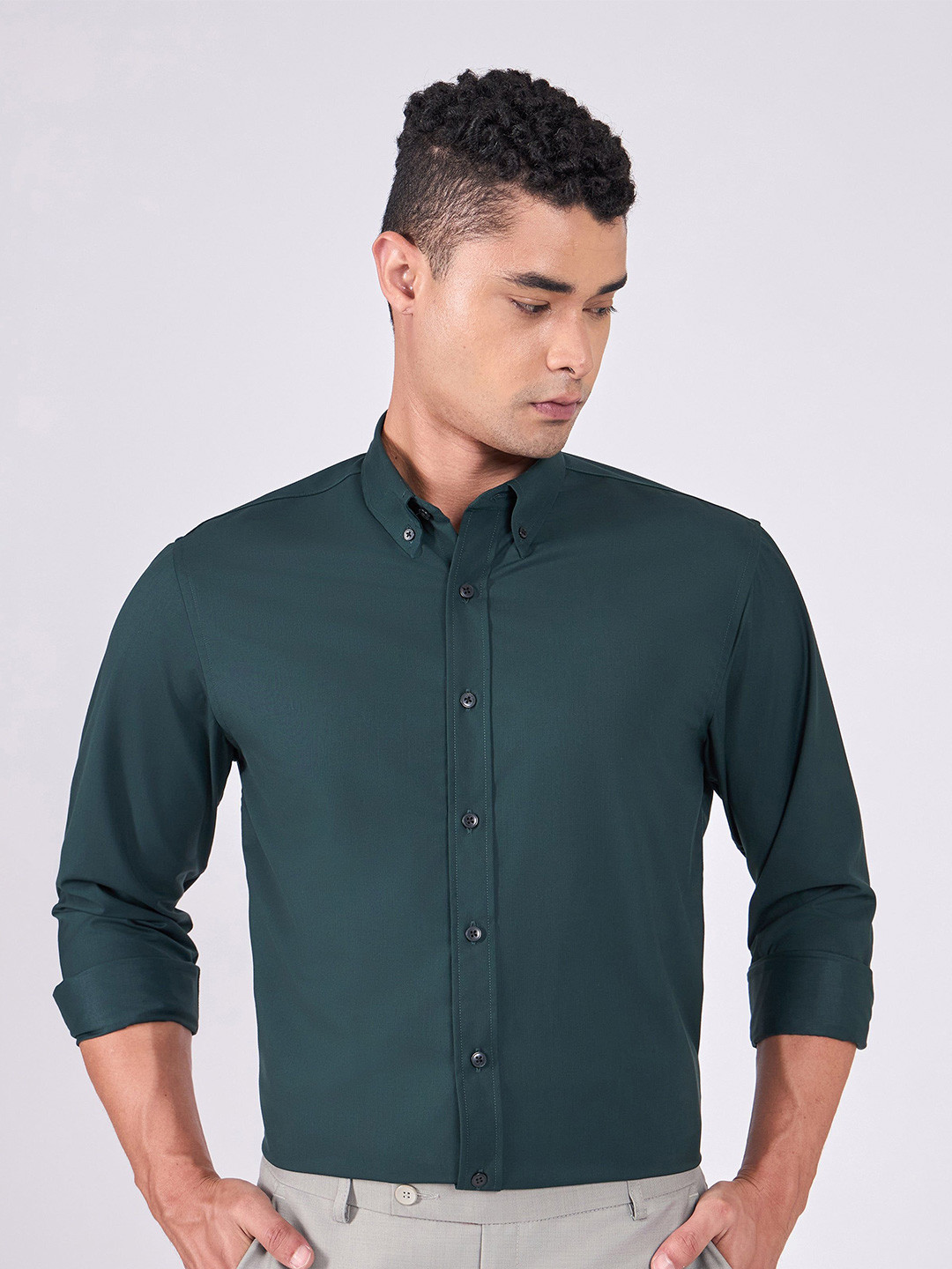 Espanshe Orville Men Relaxed Button-Down Collar Casual Shirt