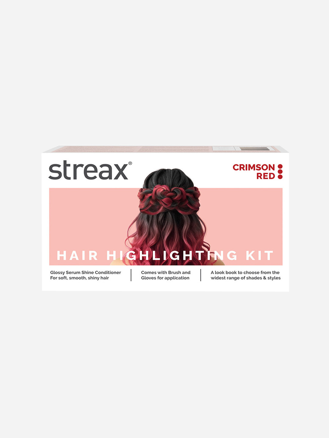 Streax DIY Application Hair Colour Highlighting Kit 40ml+35g - Crimson Red