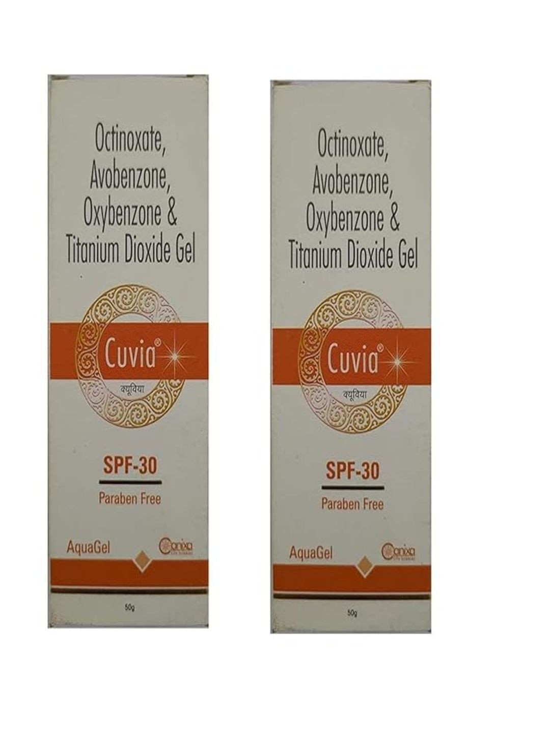 CUVIA AQUAGEL Set Of 2 SPF30 Aquagel - 50 g Each